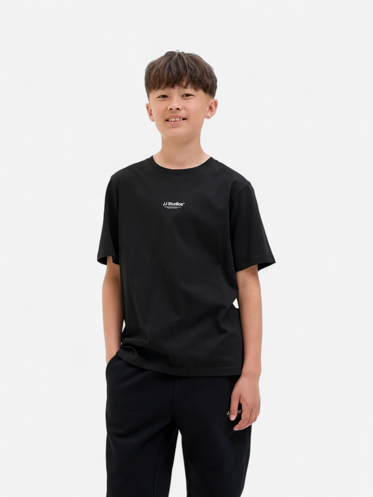 JJESOHO TEE SS CREW NECK NOOS MUSTA - Kekäle.fi