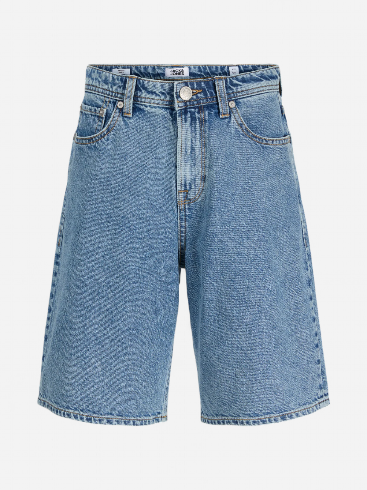 Jack and Jones Junior farkkushortsit JJIAlex JJOriginal Shorts SQ 731 SN JNR, sininen indigo - Kekäle.fi