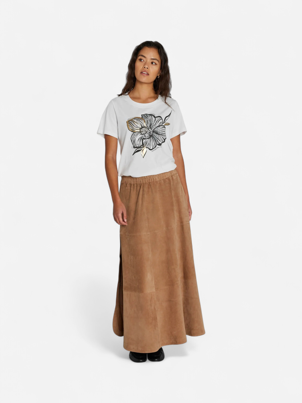 JONO SUEDE LONG SKIRT KAMELI - Kekäle.fi