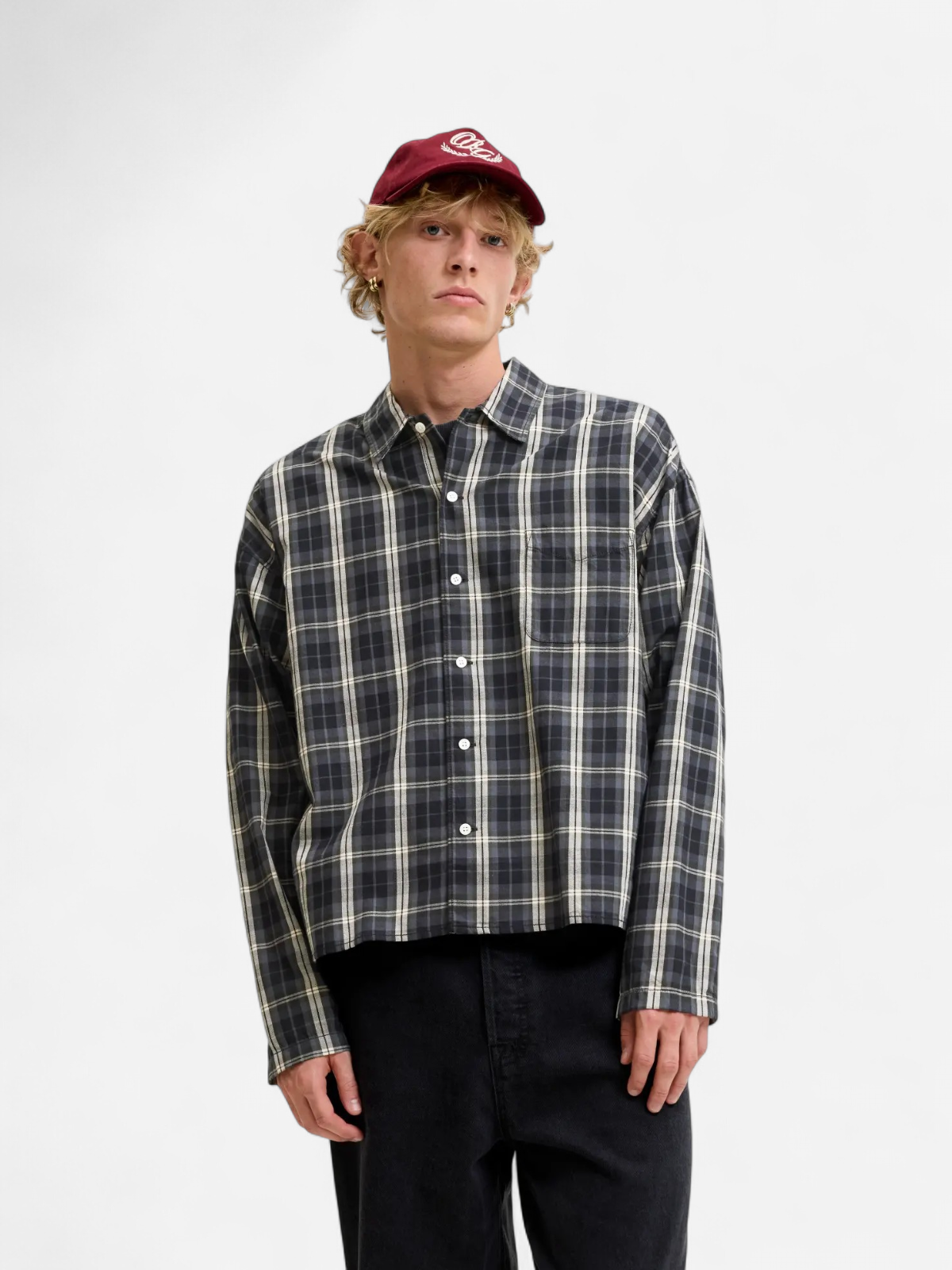 JORAUSTIN CLEAN CHECK SHIRT LS SN Black - Kekäle.fi