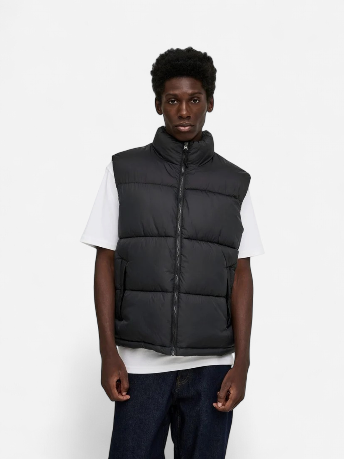 Only & Sons miesten toppaliivi ONSMAVERICK Puffer Vest, musta - Kekäle.fi