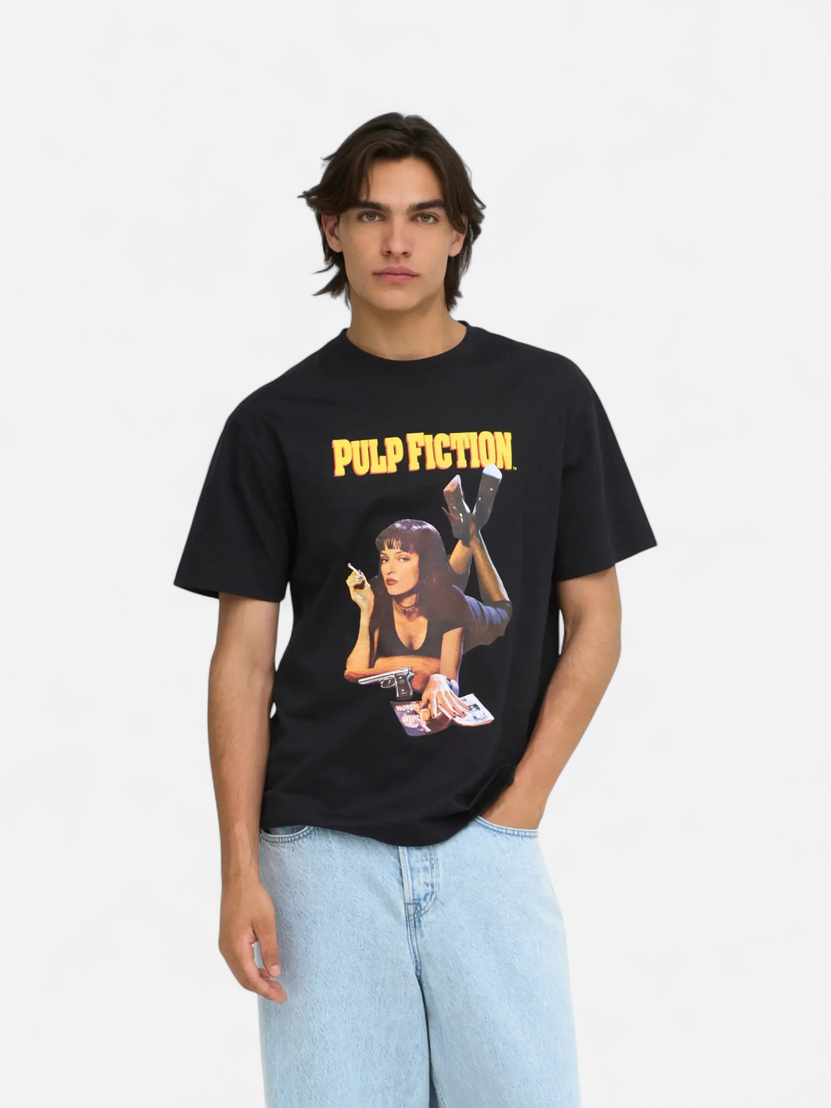 K ONSPULP FICTION LIFE RLX SS LIC TEE Jet Black WOMAN - Kekäle.fi