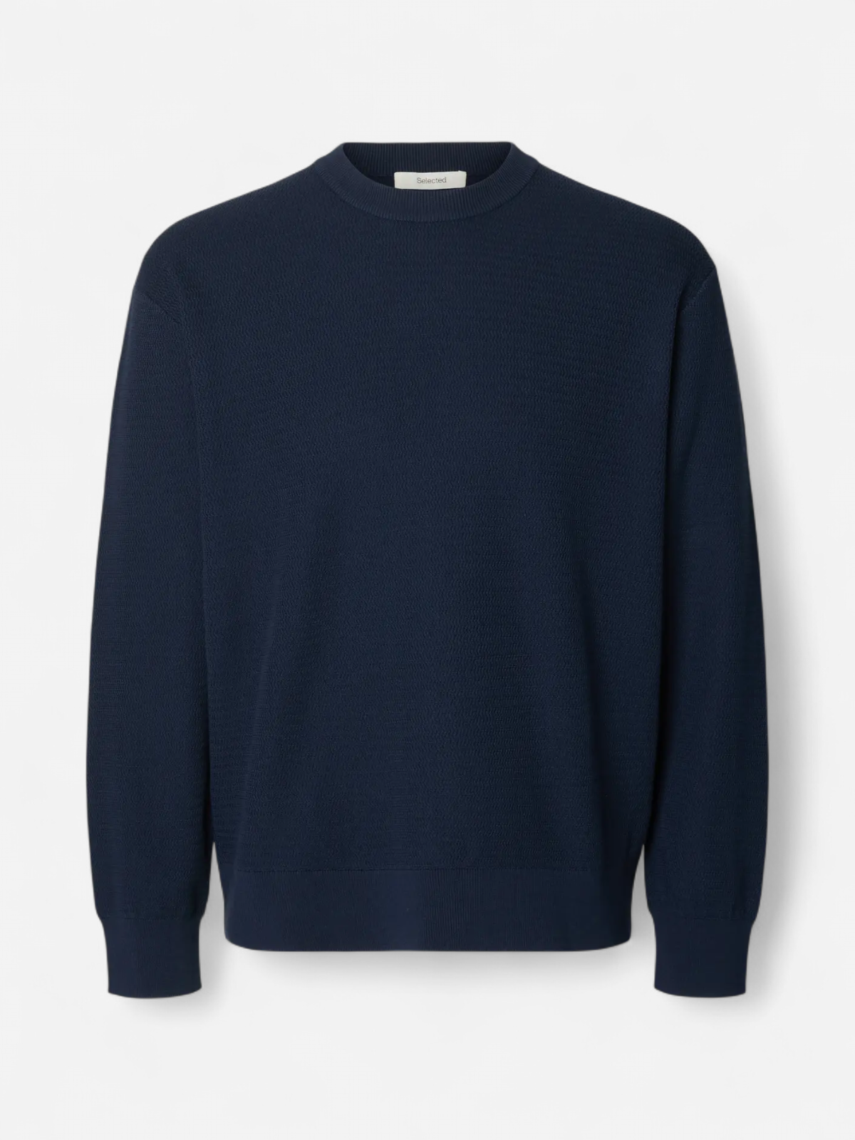 K SLMTORN LS STRUCTURE CREW NECK Navy Blazer - Kekäle.fi