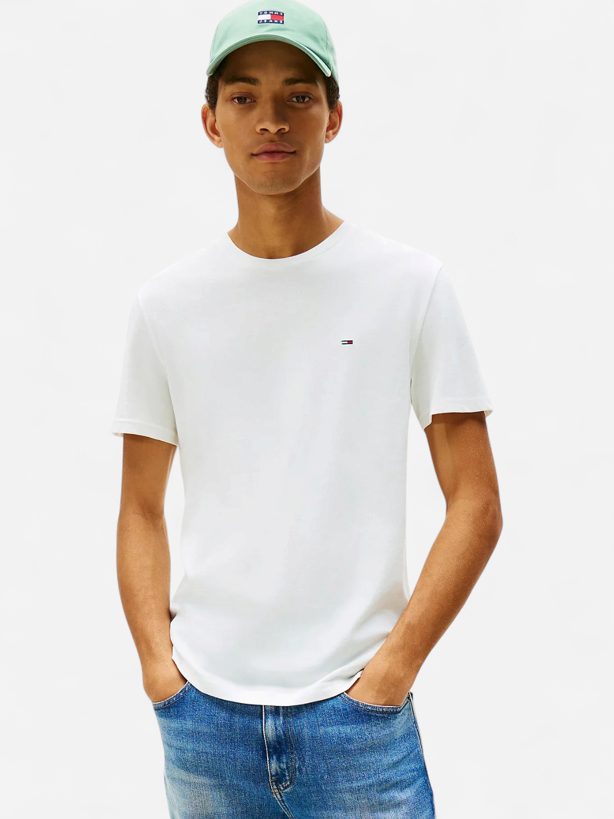 Tommy Jeans miesten t-paita K TJM XSLIM Tee Ext, valkoinen - Kekäle.fi