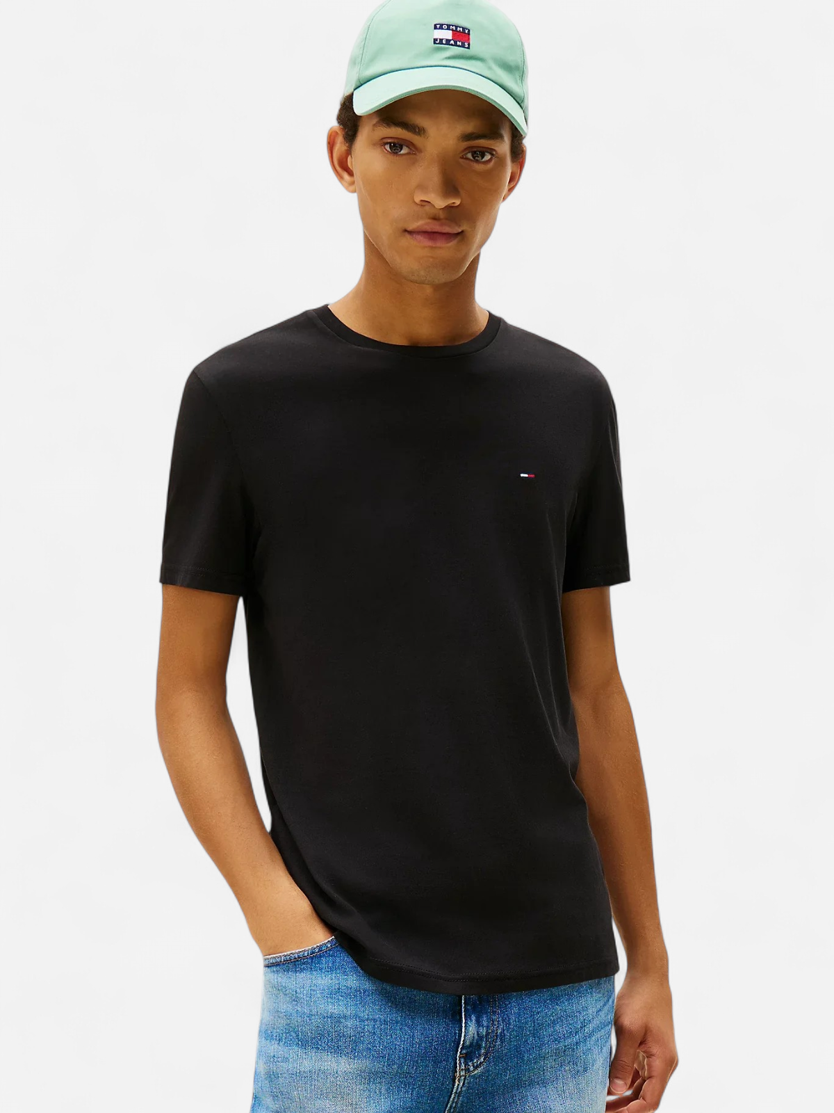 Tommy Jeans miesten t-paita K TJM XSLIM Tee Ext, musta - Kekäle.fi