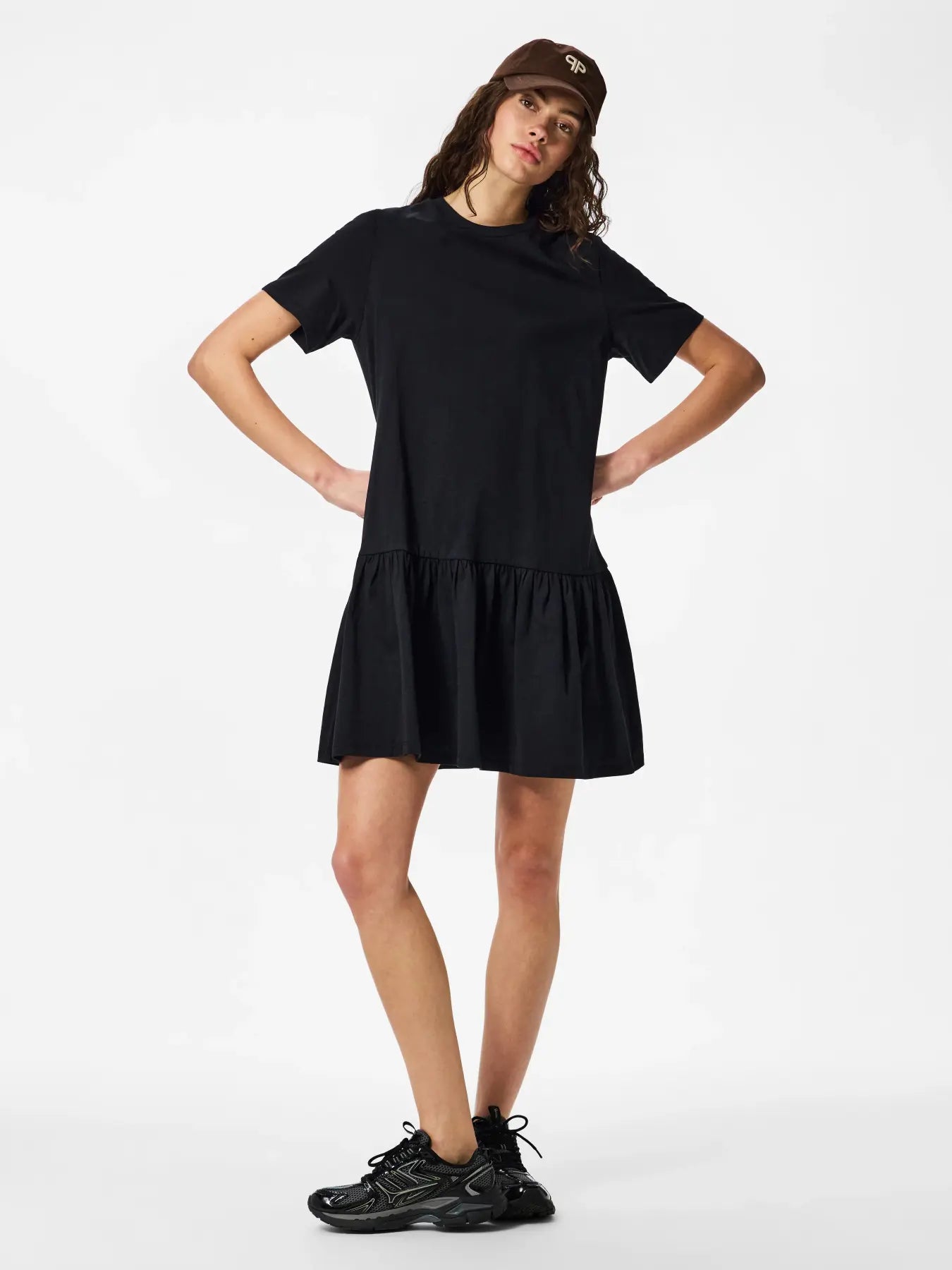 Pieces mekko PCDISSO SS O-Neck Dress, musta