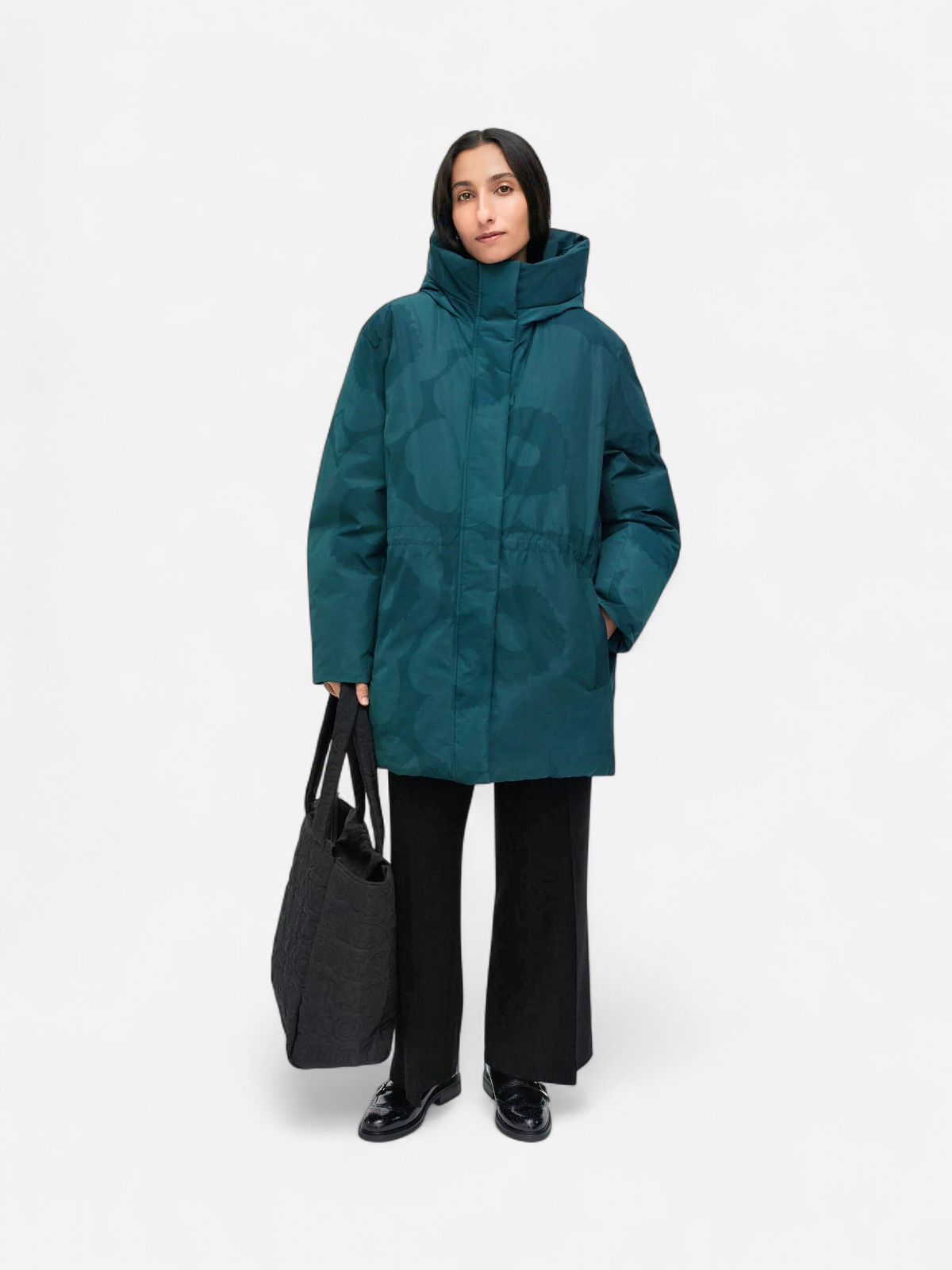 Marimekko naisten untuvatakki Käännös Unikko, vihreä - Kekäle.fi