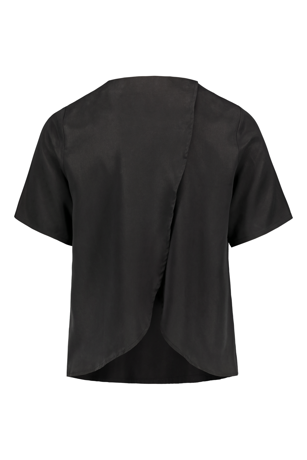 Kaiko naisten t-paita, WRAP BACK BLOUSE MUSTA