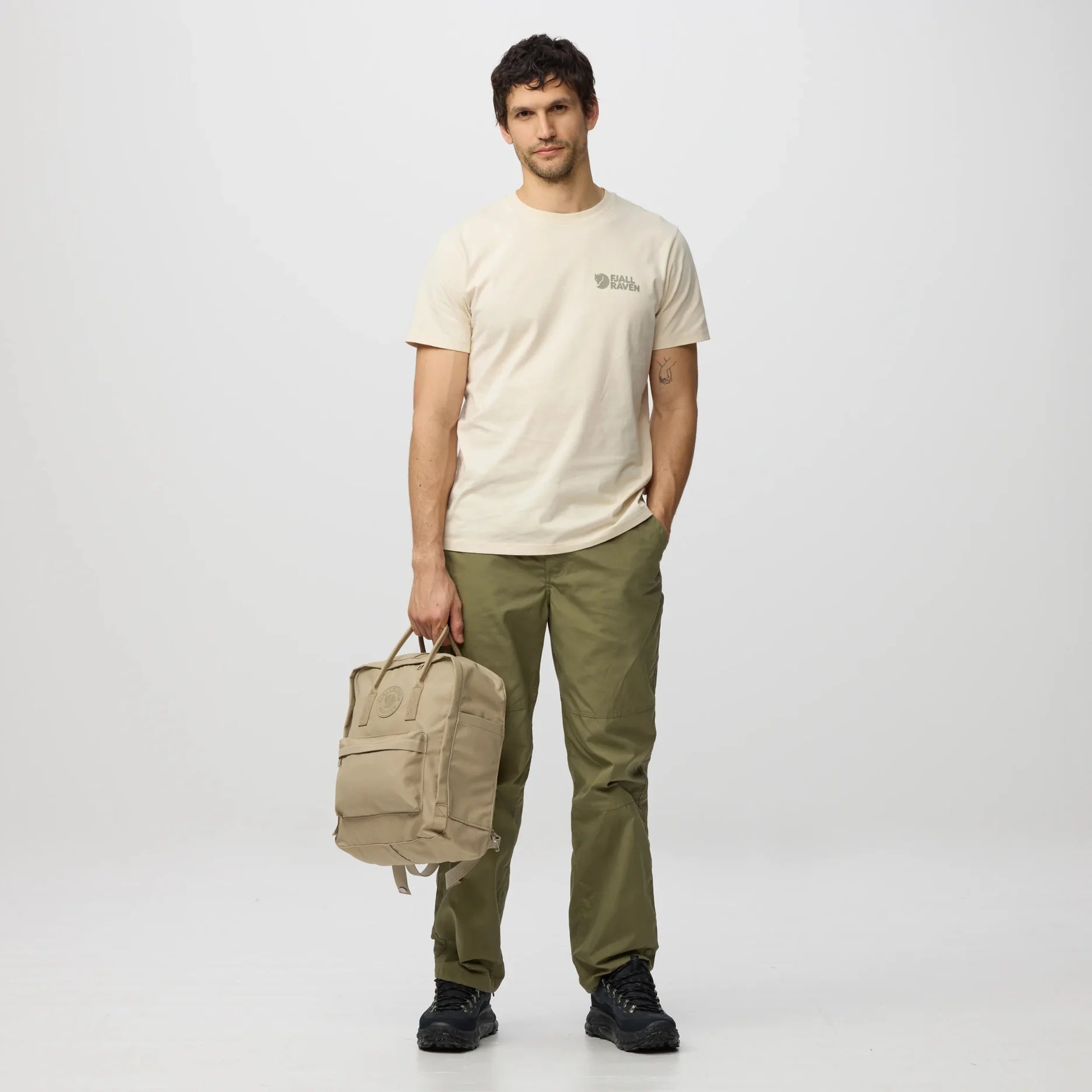 Fjällräven unisex reppu Kånken No. 2, vaalea beige