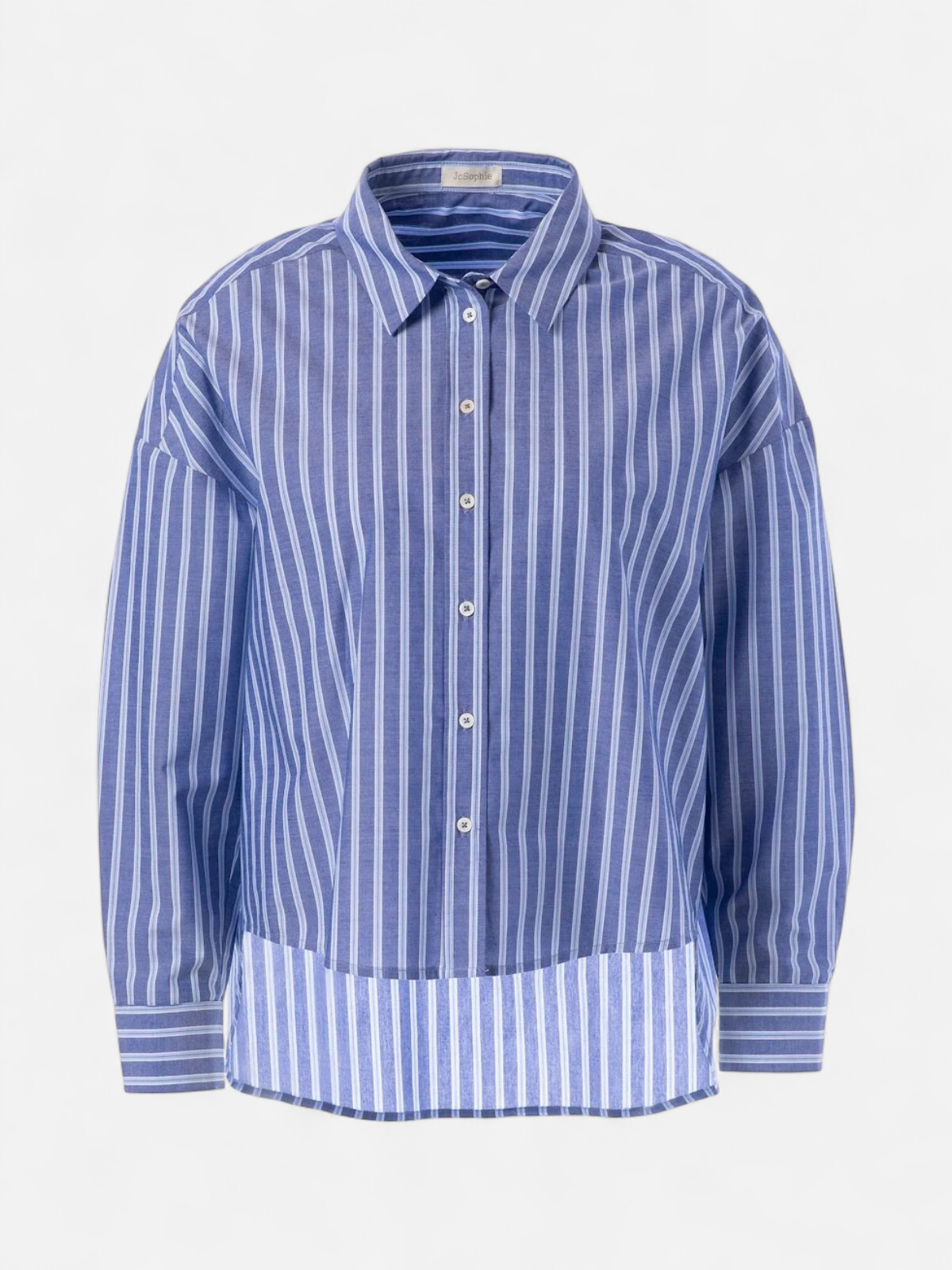 JcSophie naisten paitapusero Karma Blouse, raidallinen sininen - Kekäle.fi