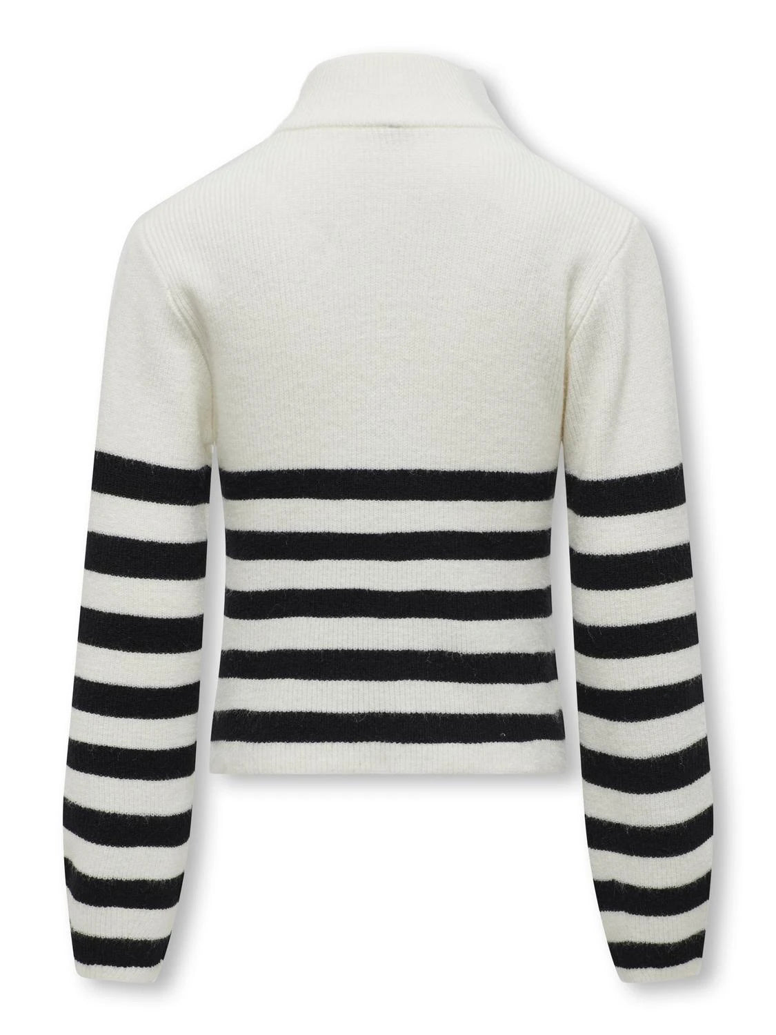kids-only-lasten-neulepusero-kogfranca-half-zip-ls-stripe-knit-mustavalkoinen-2