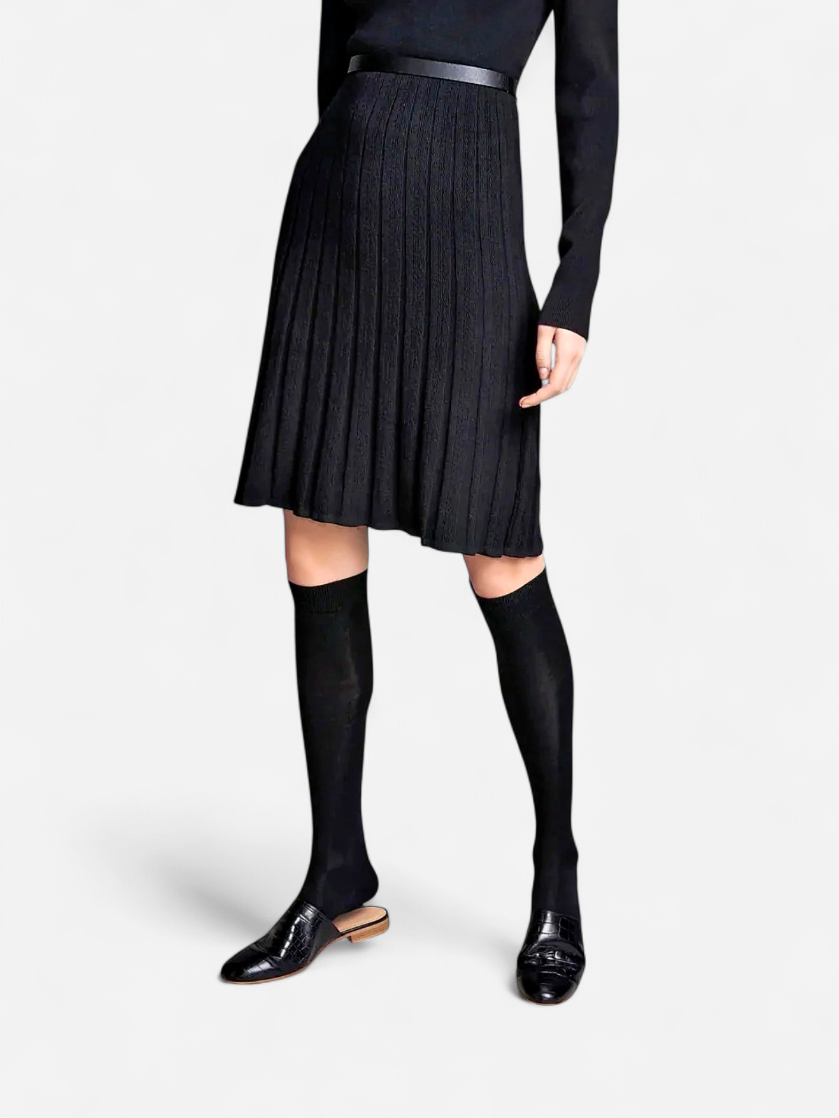Vogue KNEE HICH SOCKS MUSTA - Kekäle.fi