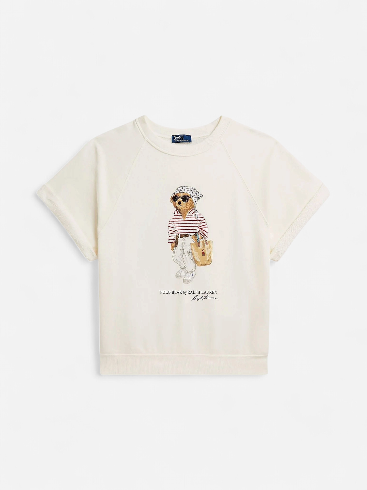 Polo Ralph Lauren naisten t-paita Polo Bear, luonnonvalkoinen - Kekäle.fi