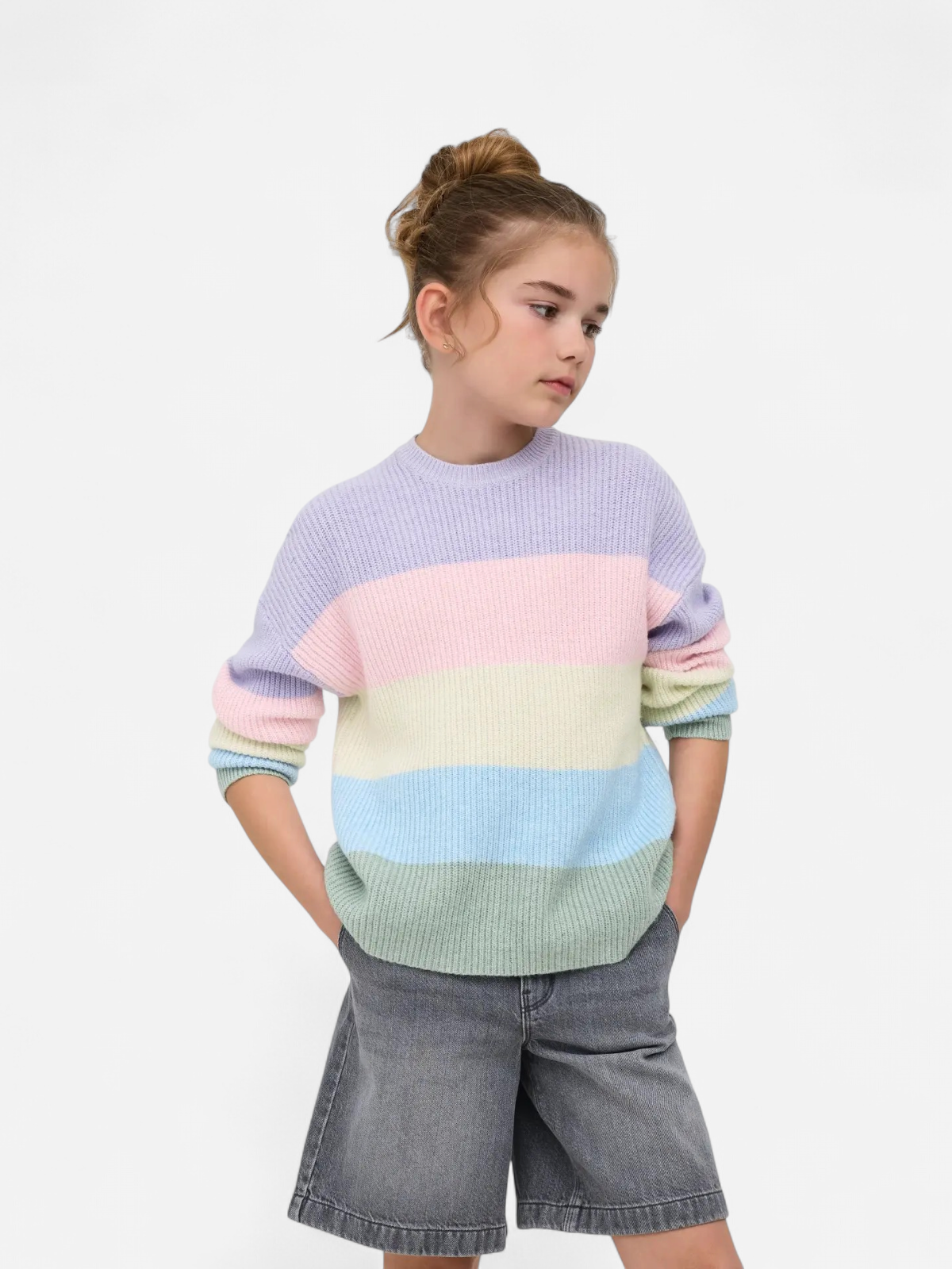 KOGSANDY LS STRIPE PULLOVER VAALEANSININEN - Kekäle.fi
