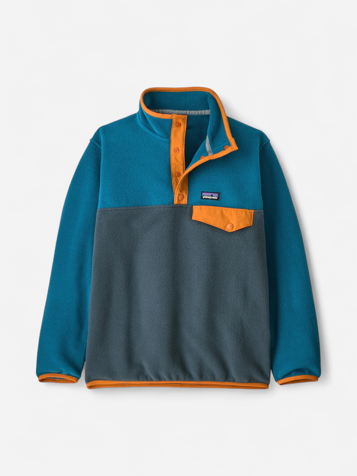 Patagonia lasten fleecetakki Lightweight Synchilla Snap-T, sininen - Kekäle.fi
