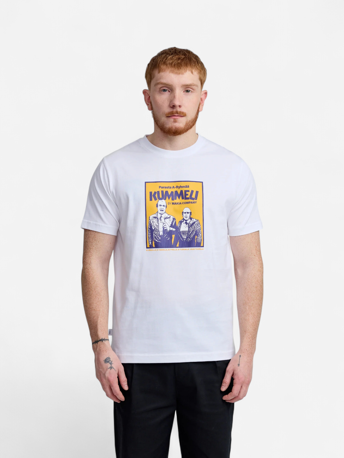 Makia Kummeli A-ryhmä T-shirt, valkoinen - Kekäle.fi