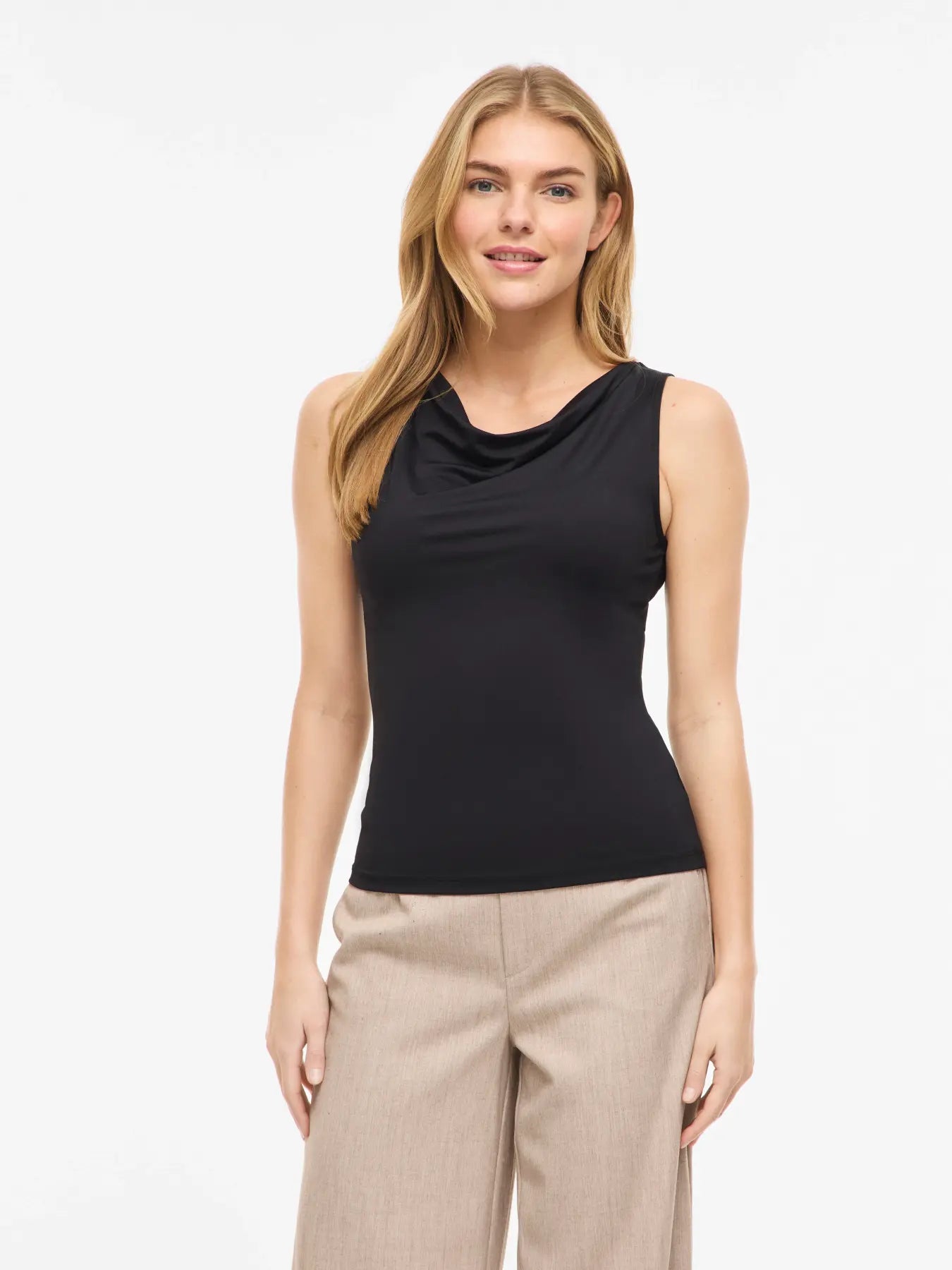 Vila naisten toppi Vikenza Waterfall Top, Black