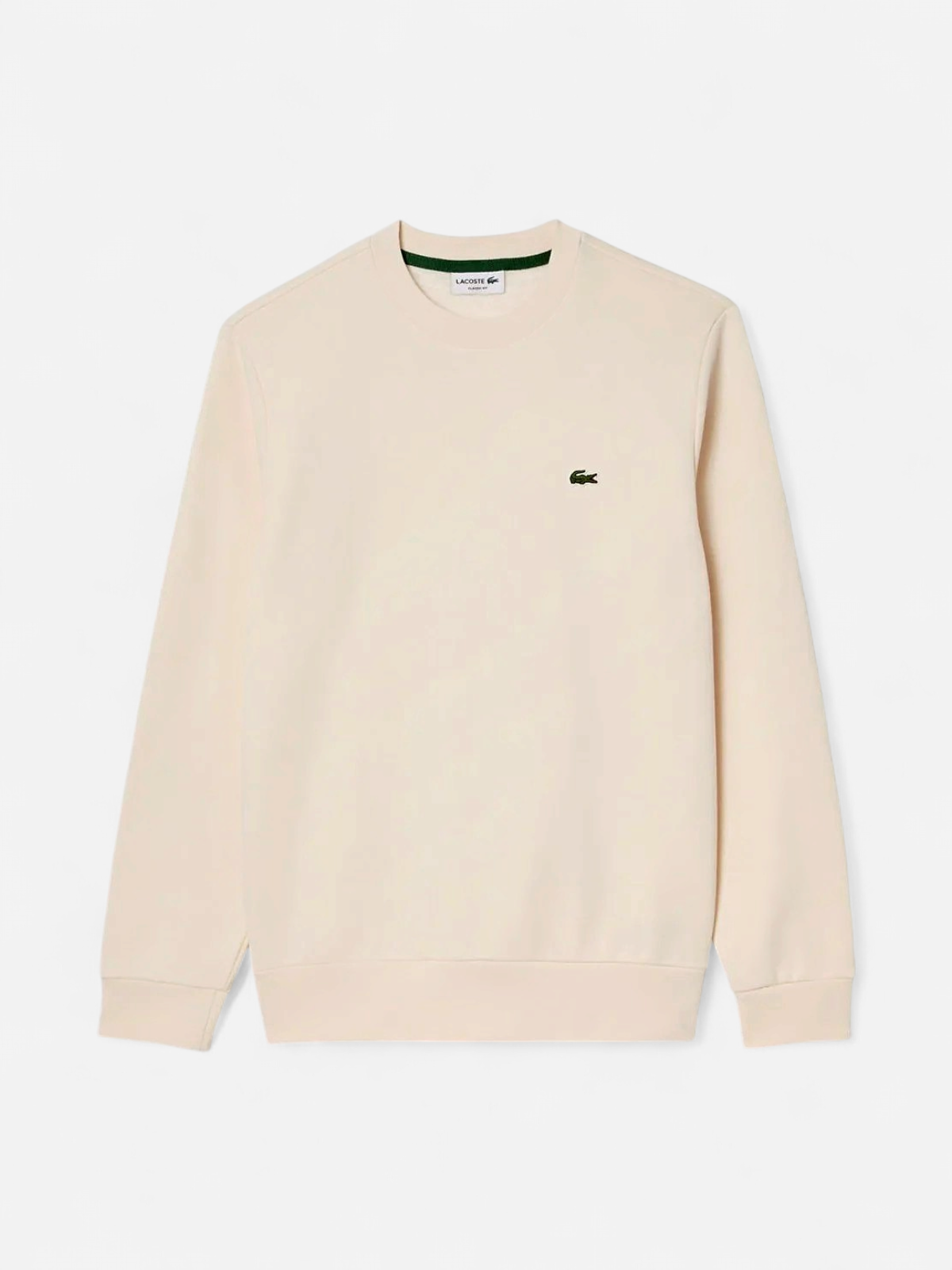 Lacoste Miesten Collegepaita, BRUSHED COTTON FLEEX JOGGER SWEATSHIRT Luonnonvalkoinen - Kekäle.fi