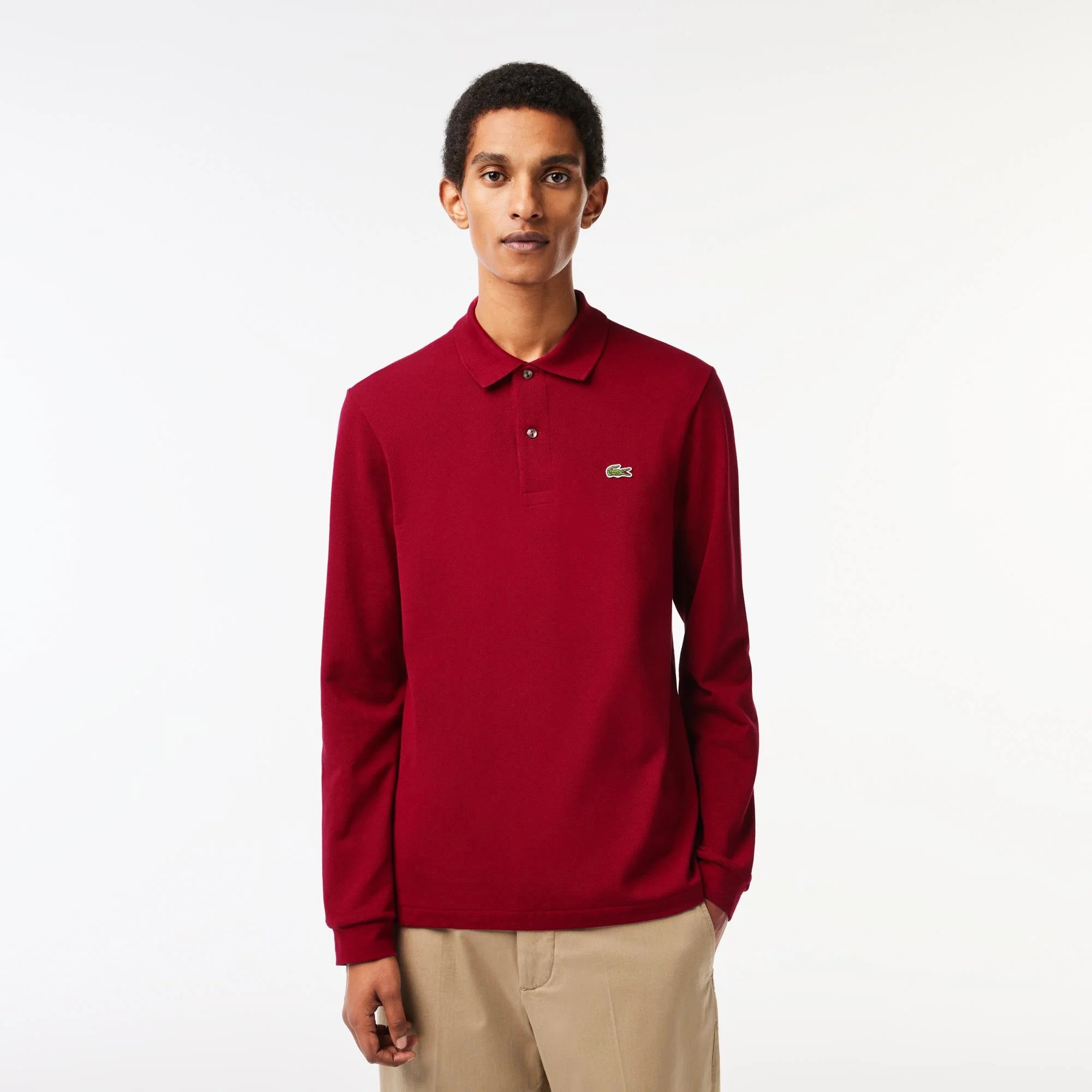lacoste-miesten-pikeepaita-long-sleeved-cotton-polo-viininpunainen-1