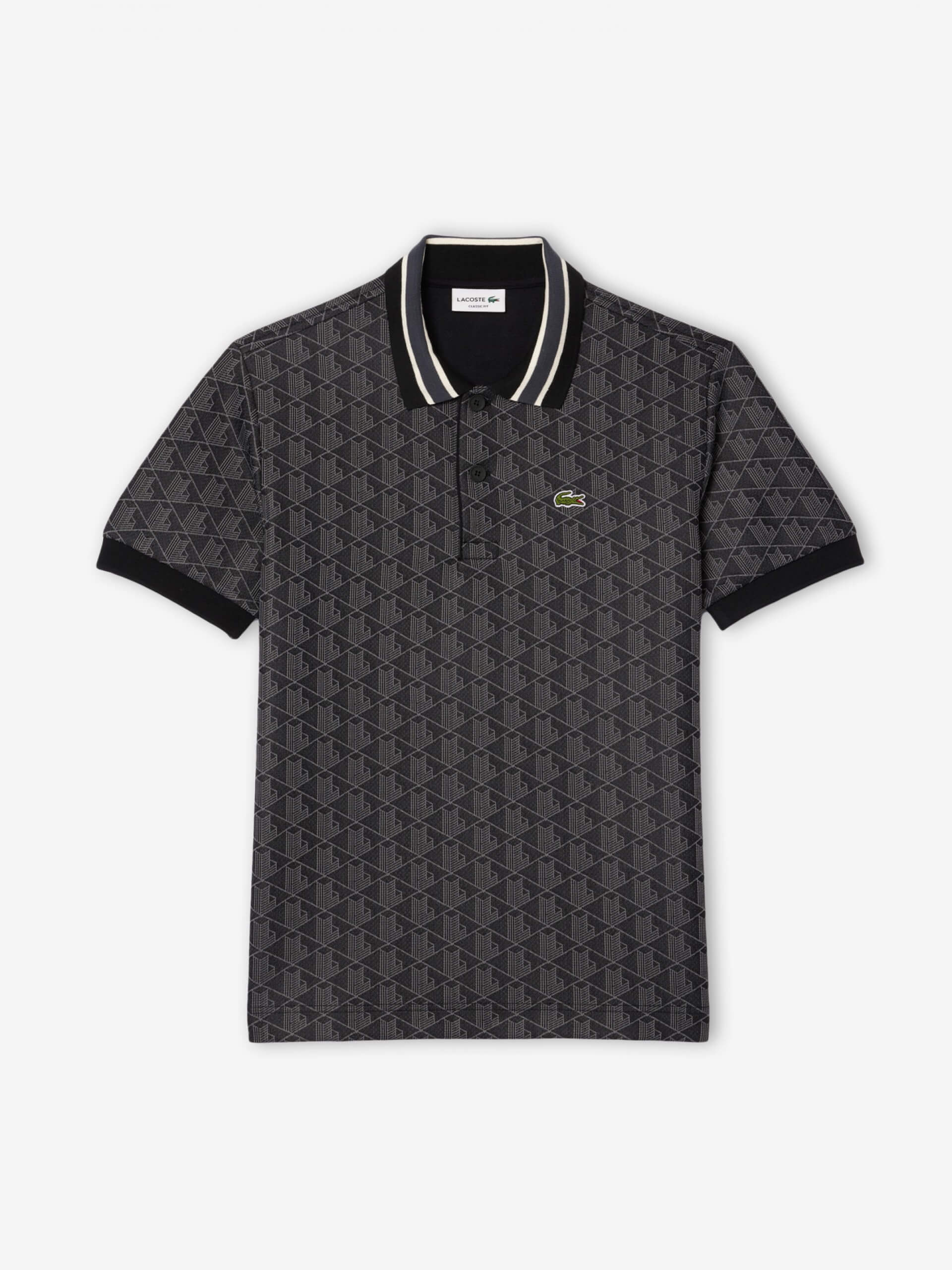 lacoste-miesten-poolopaita-classic-fit-contrast-collar-monogram-musta-1