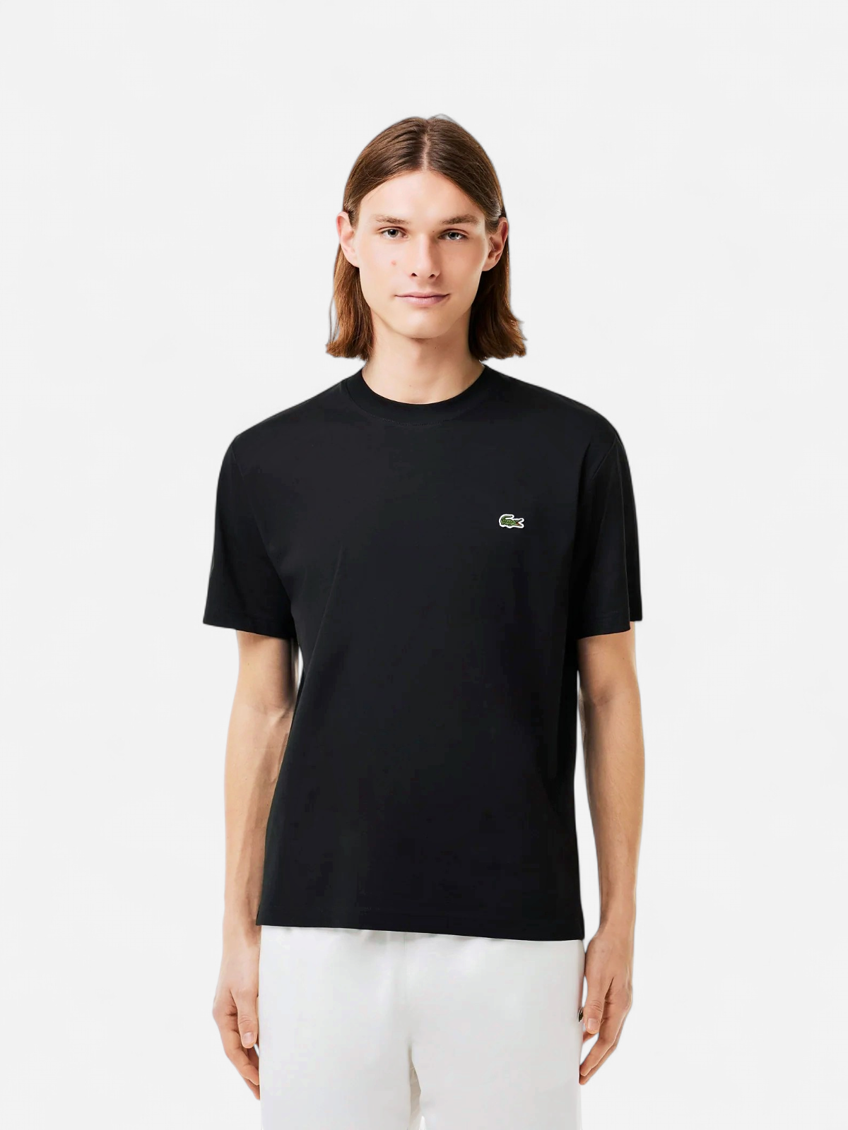 Lacoste Miesten T-Paita, MID WEIGHT COTTON JERSEY T-SHIRT NOS Musta - Kekäle.fi