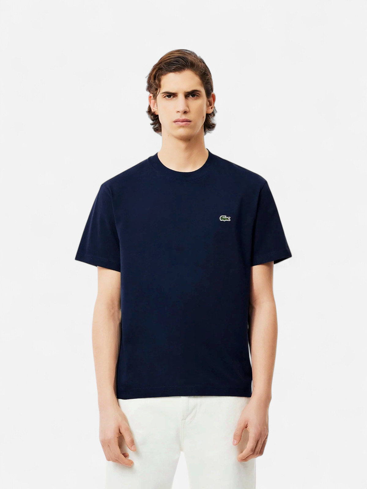 Lacoste Miesten T-Paita, MID WEIGHT COTTON JERSEY T-SHIRT NOS Tummansininen - Kekäle.fi