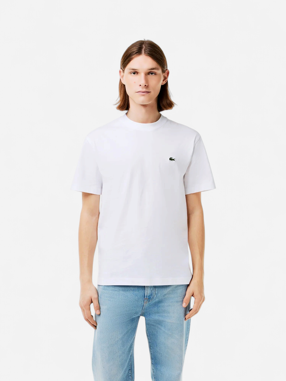 Lacoste Miesten T-Paita, MID WEIGHT COTTON JERSEY T-SHIRT NOS Valkoinen - Kekäle.fi