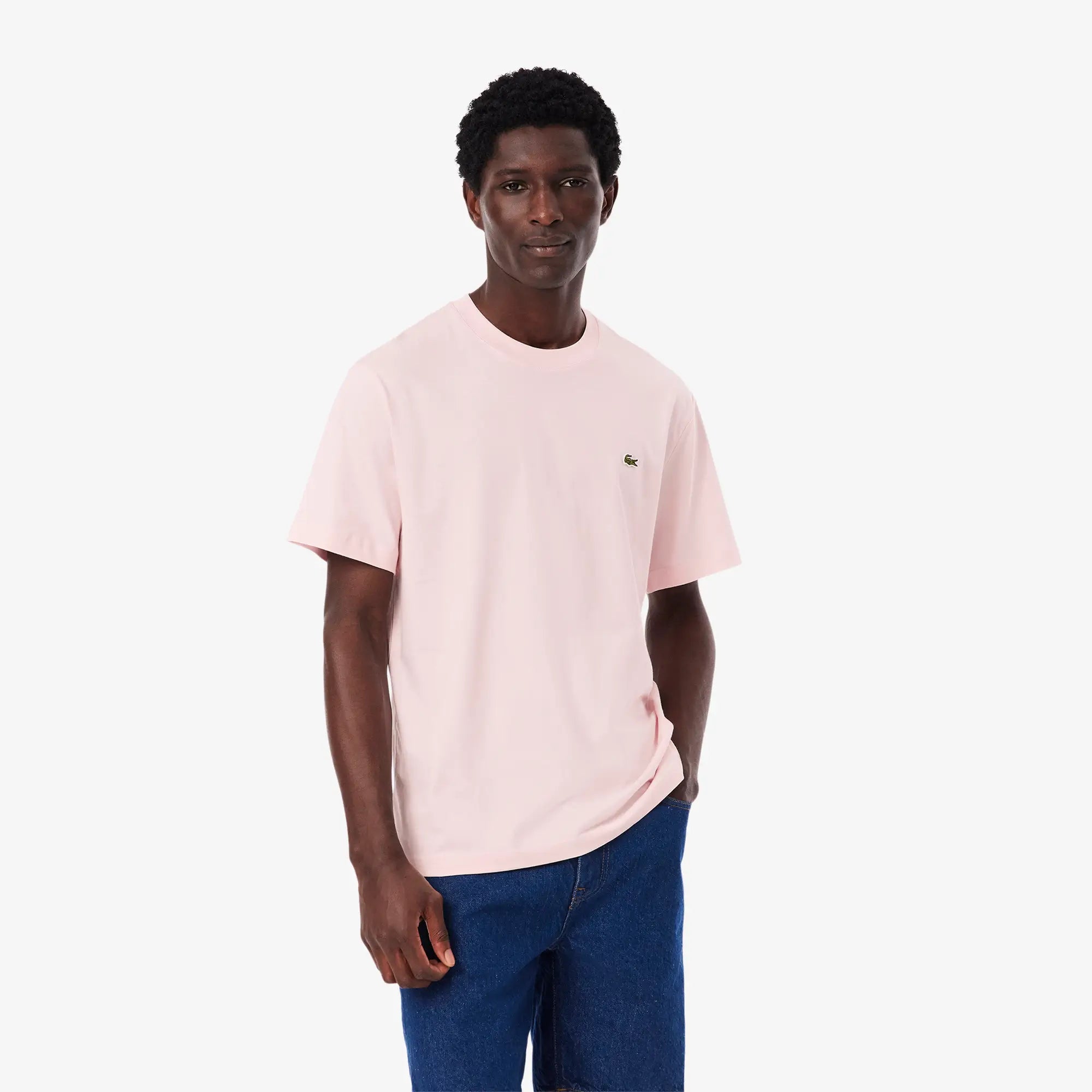 lacoste-miesten-t-paita-mid-weight-cotton-jersey-t-shirt-vaaleanpunainen-1