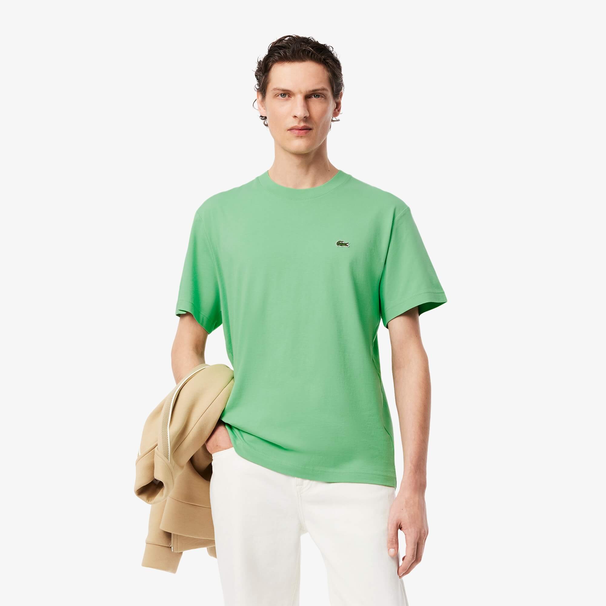 lacoste-miesten-t-paita-mid-weight-cotton-jersey-t-shirt-vihrea-1