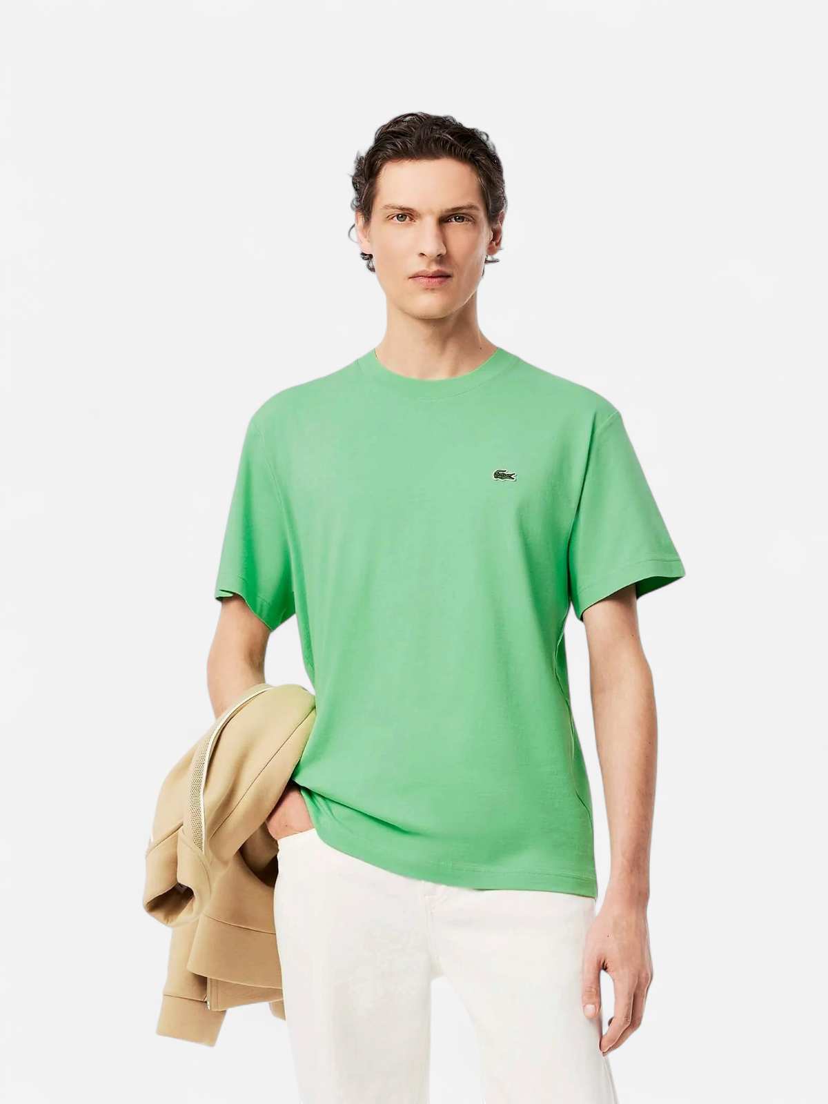 Lacoste miesten t-paita, MID WEIGHT COTTON JERSEY T-SHIRT Vihreä - Kekäle.fi