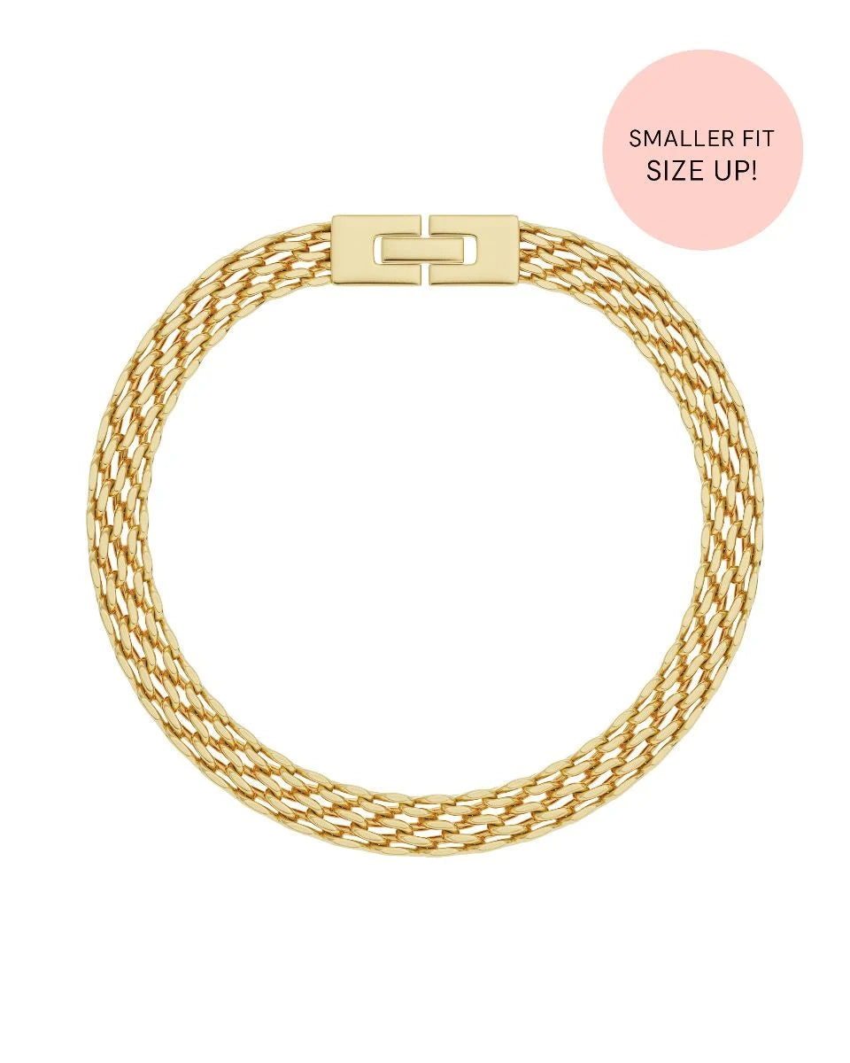 Edblad rannekoru Lana, Gold pleated