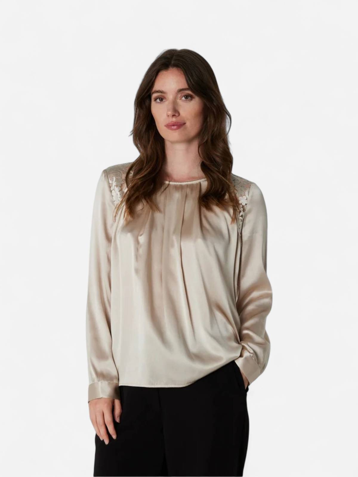 Philosophy Blues Original naisten paitapusero Laura Blouse, Champagne - Kekäle.fi