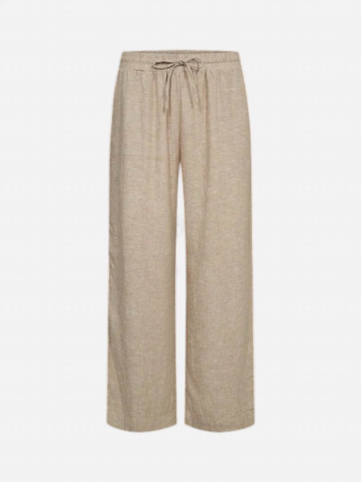 Freequent naisten kangashousut Lava Ankle Pant, vaalea beige - Kekäle.fi