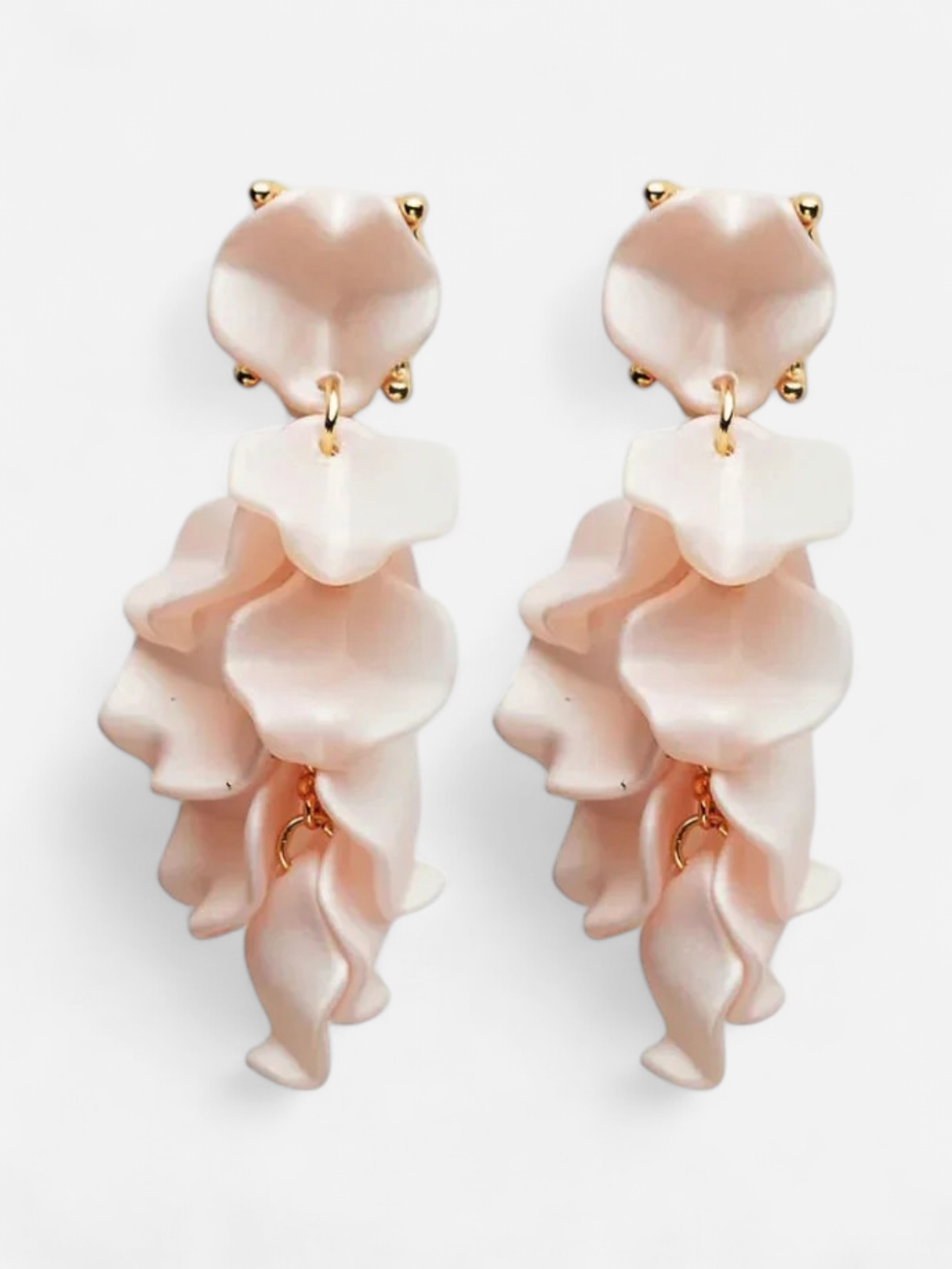 Bow 19 korvakorut Leaf Earring Mini, vaaleanpunainen - Kekäle.fi