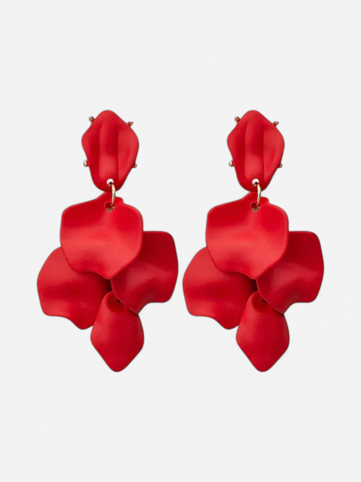 Bow 19 korvakorut Leaf Earring, punainen - Kekäle.fi
