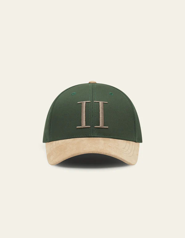 les-deux-miesten-lippis-baseball-cap-contrast-suede-2-vihrea-1