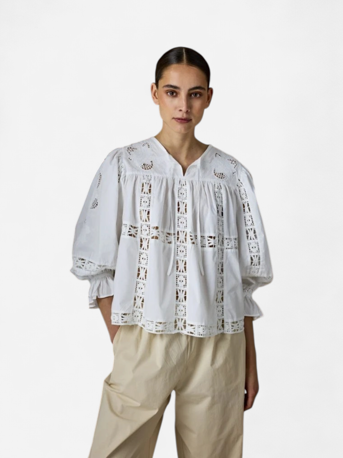 JcSophie naisten pusero Lev Blouse, valkoinen - Kekäle.fi