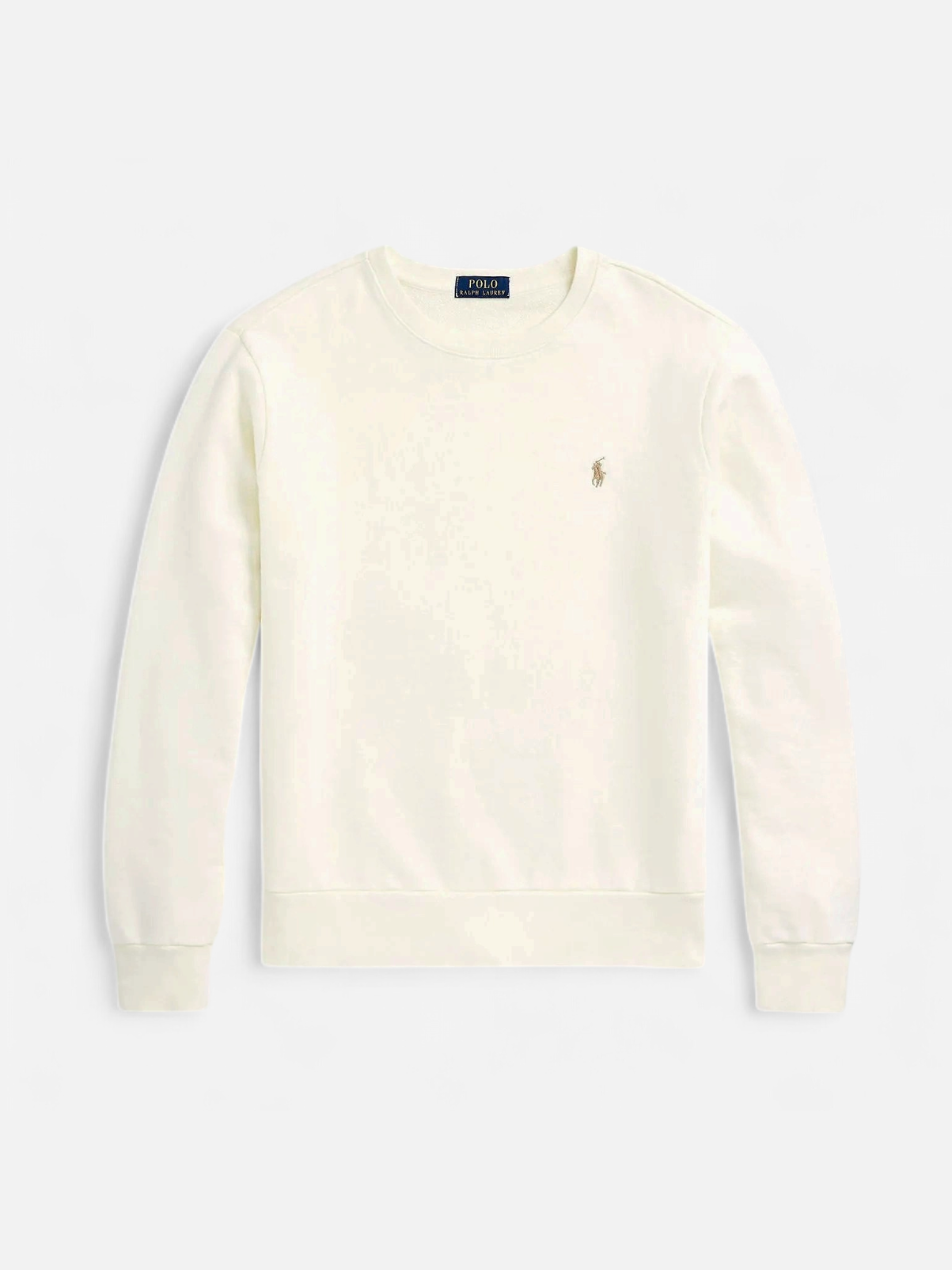 Polo Ralph Lauren miesten collegepaita Long Sleeve C Neck, valkoinen - Kekäle.fi