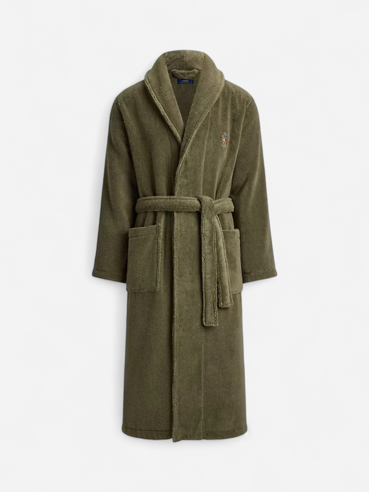 Polo Ralph Lauren miesten kylpytakki Shawl-Collar Terry Robe, Cruise Olive - Kekäle.fi