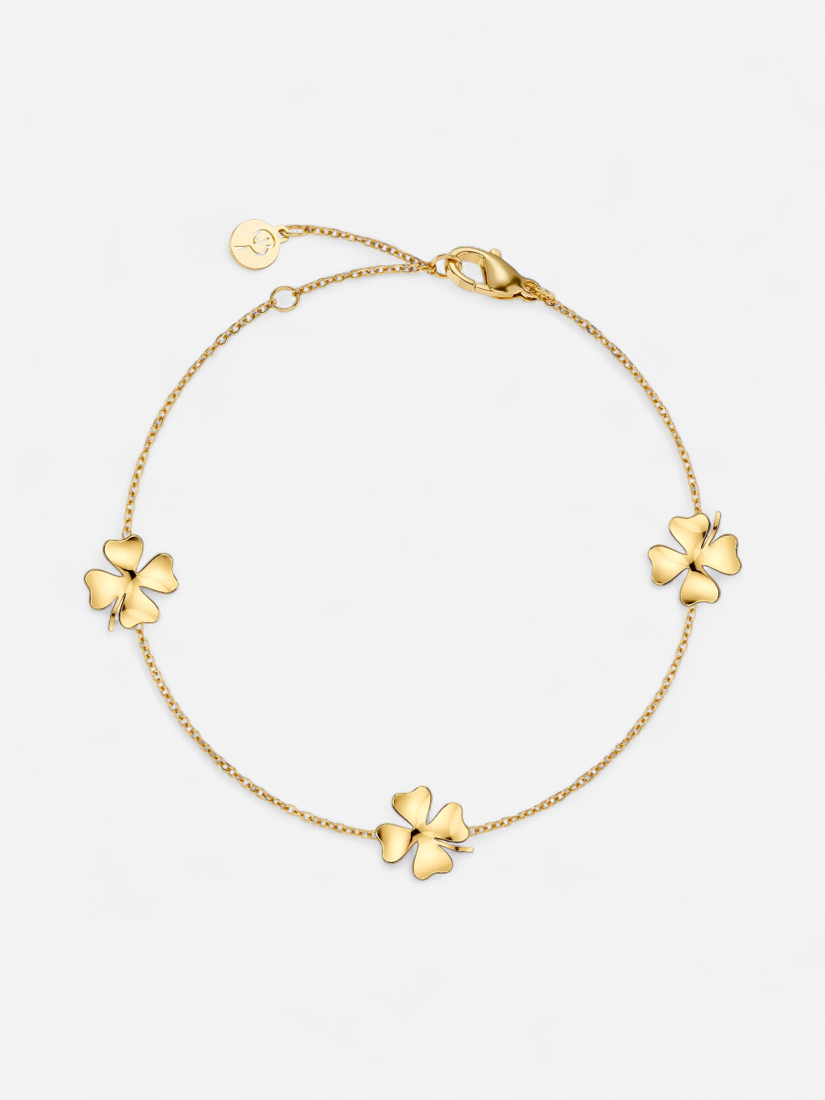 Edblad naisten rannekoru Lucky Bracelet Mini Gold, Gold pleated - Kekäle.fi