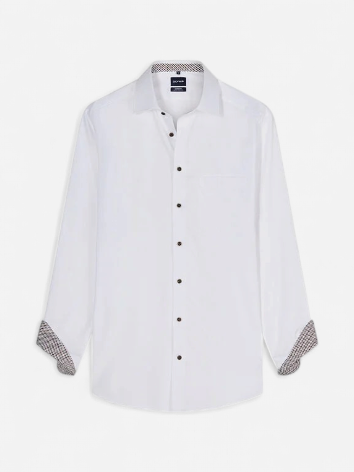 LUXOR MODERN FIT CONTRAST NON IRON VALKOINEN - Kekäle.fi