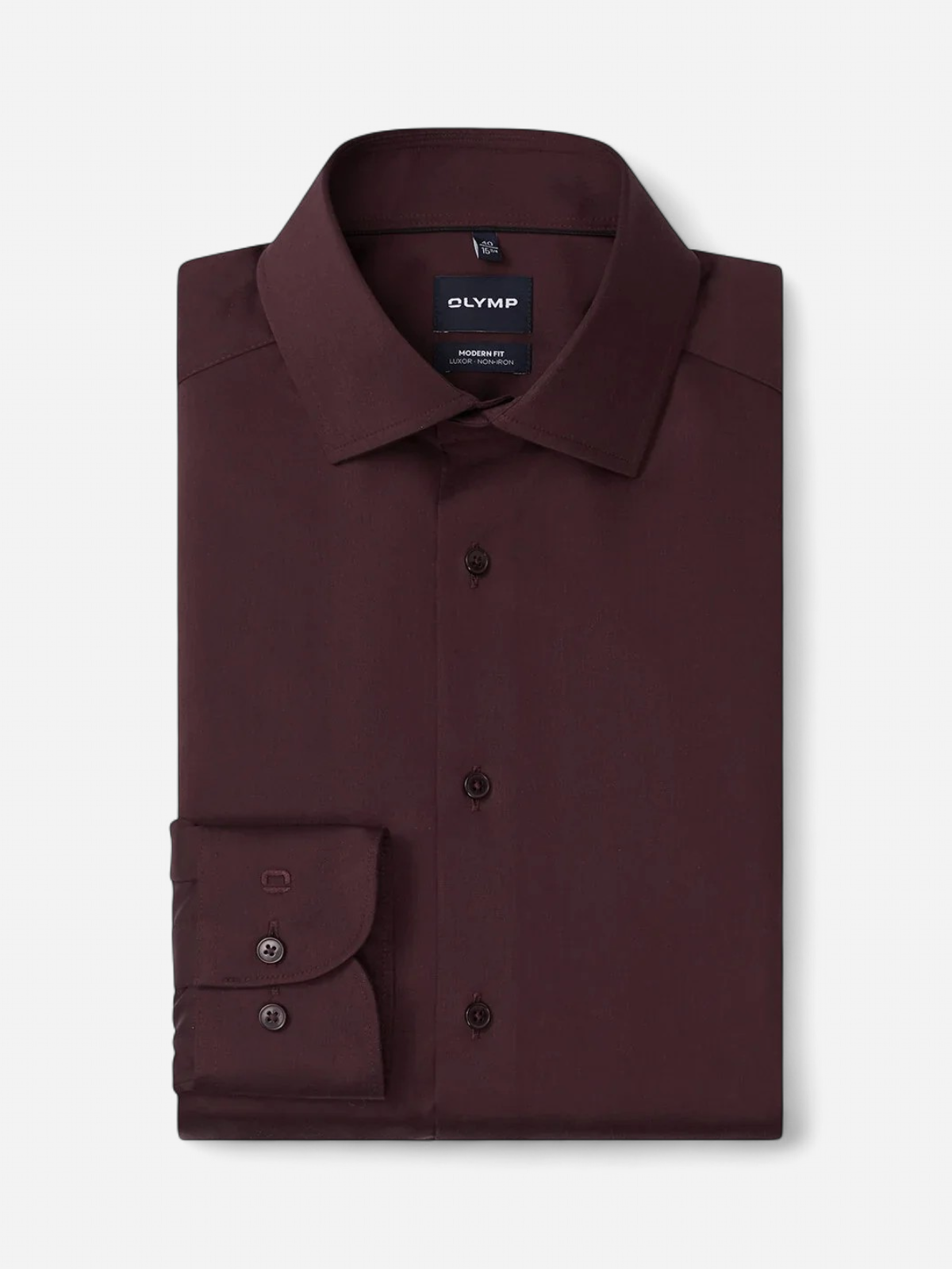 LUXOR MODERN FIT SATIN NONIRON TUMMA LUUMUNPUNAINEN - Kekäle.fi