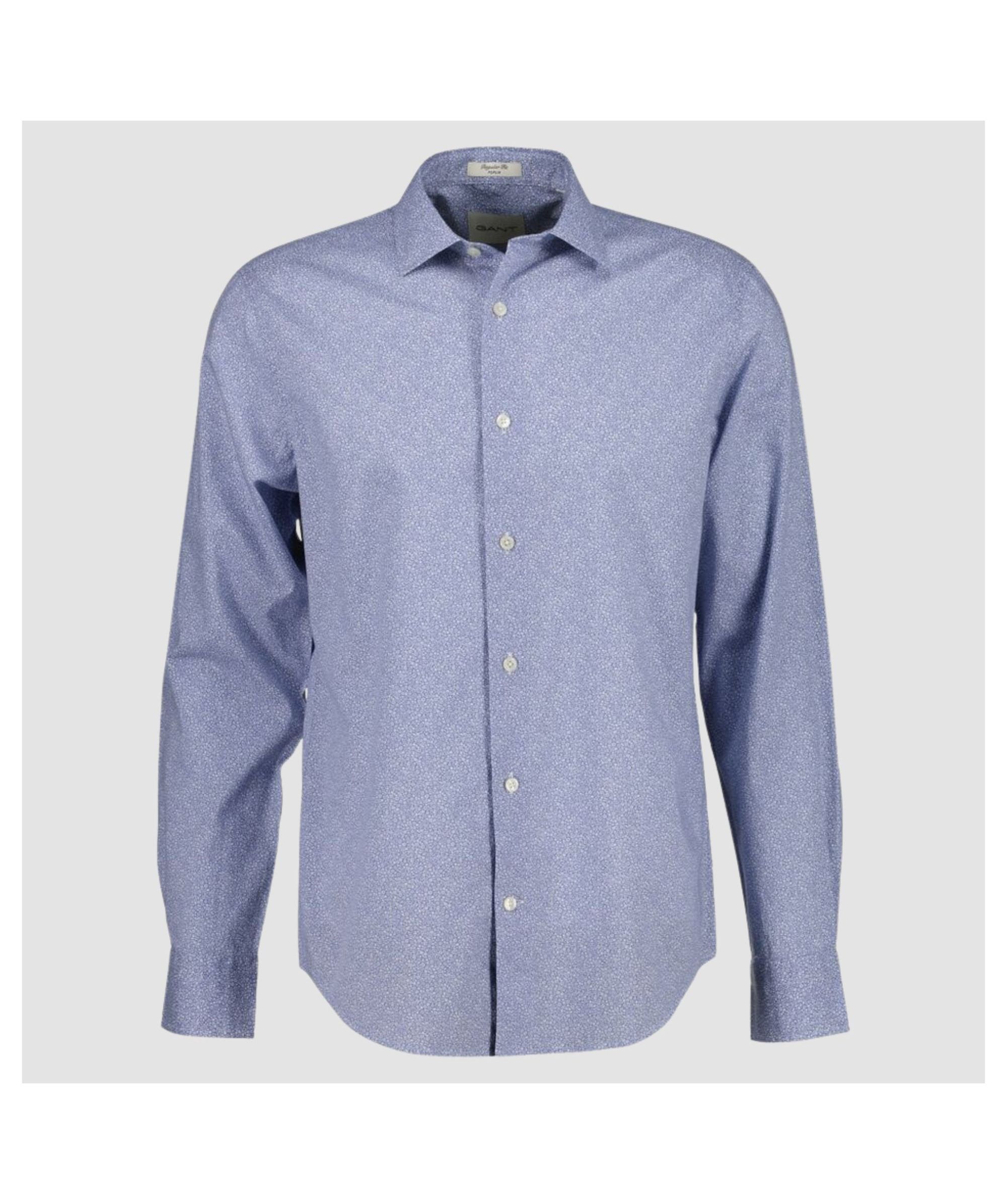 Gant miesten kauluspaita Regular Fit Poplin Shirt, Sininen kuosi