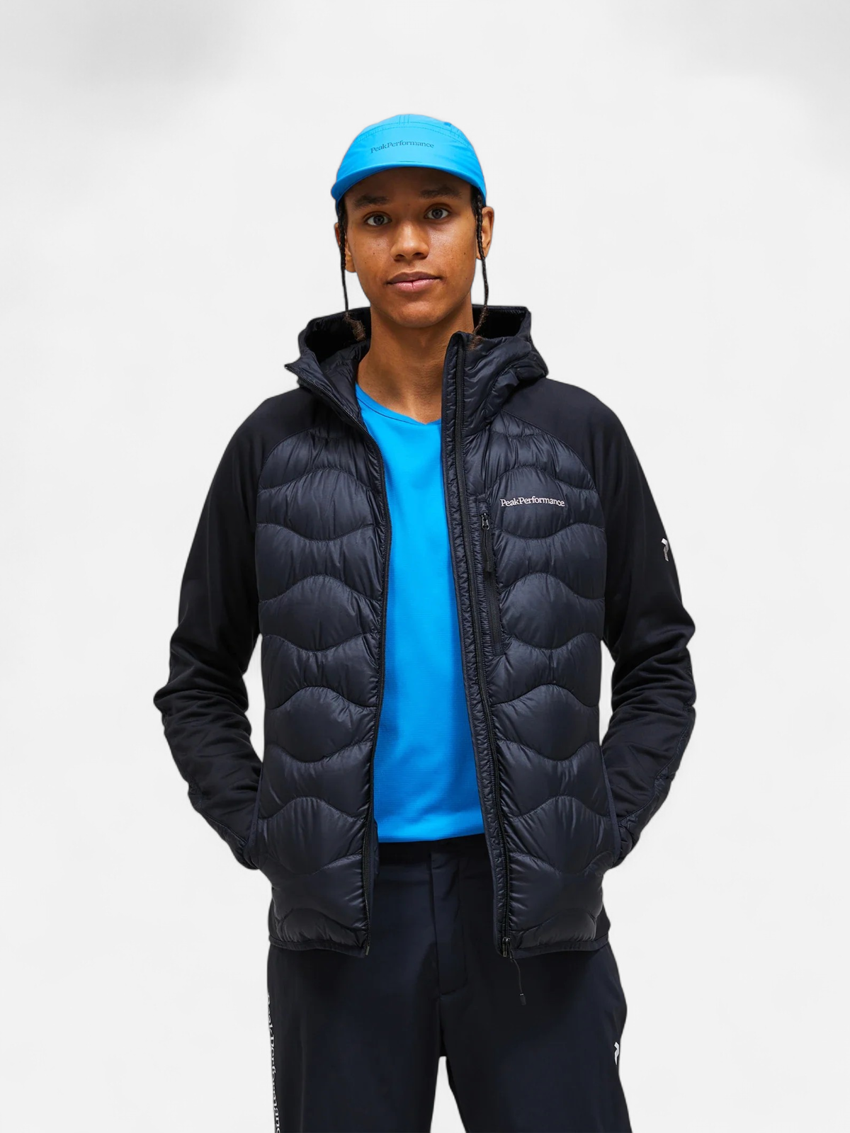 Peak Performance miesten takki M HELIUM DOWN HYBRID HOOD JACKET, musta - Kekäle.fi