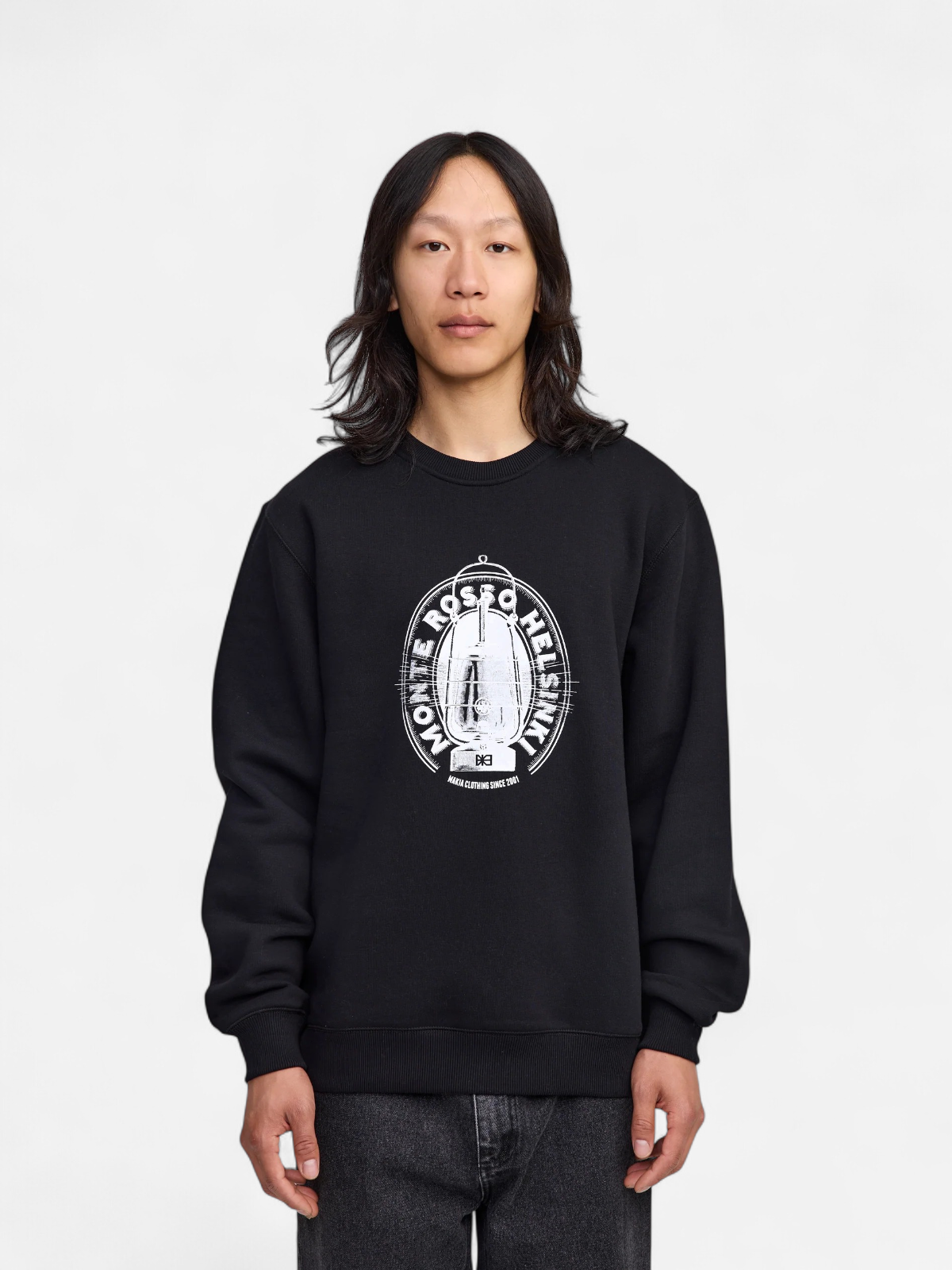 Makia miesten collegepaita Storm Sweatshirt, musta - Kekäle.fi