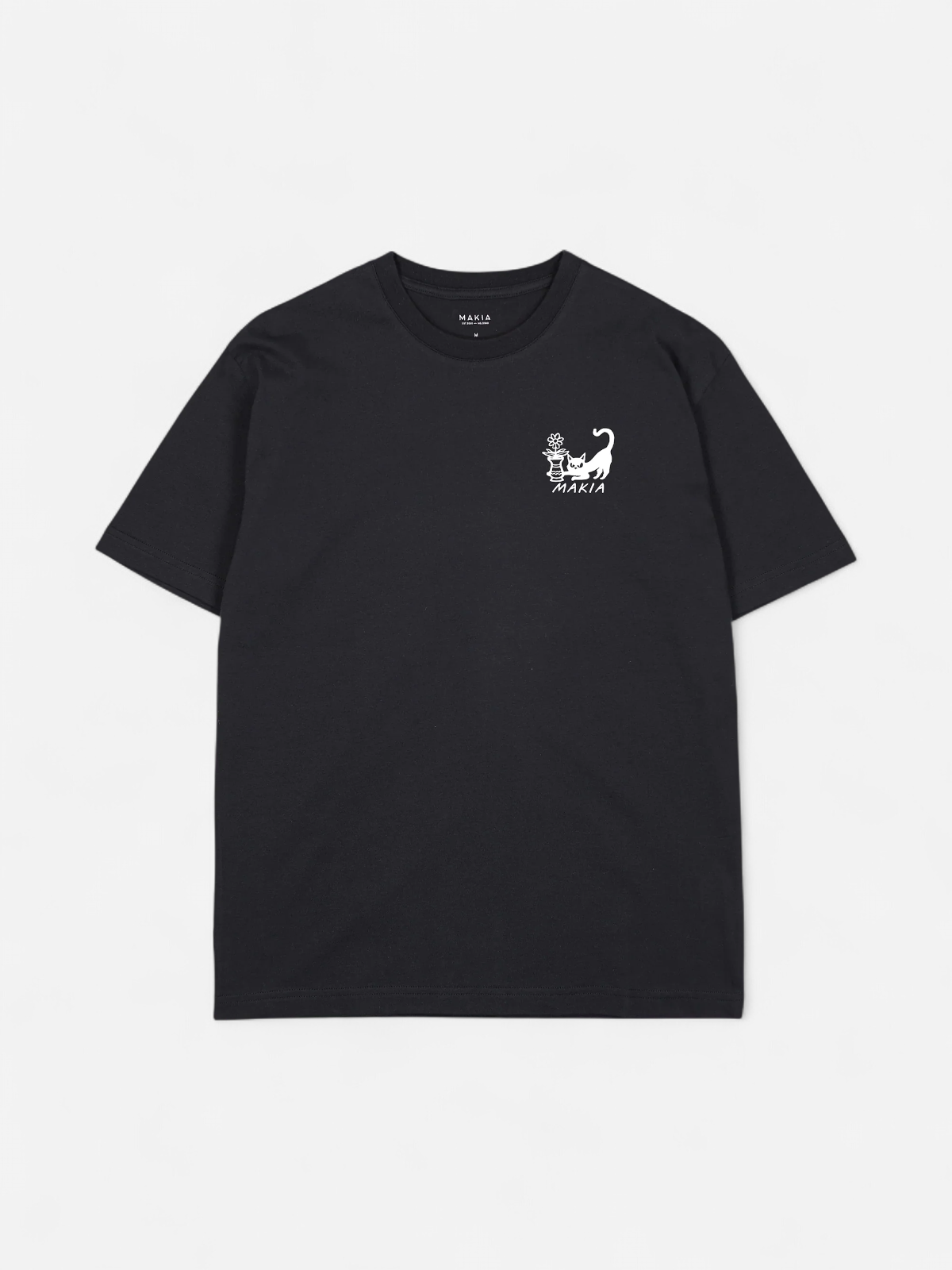 Makia Miesten T-Paita, BLOOMING T-SHIRT Musta - Kekäle.fi