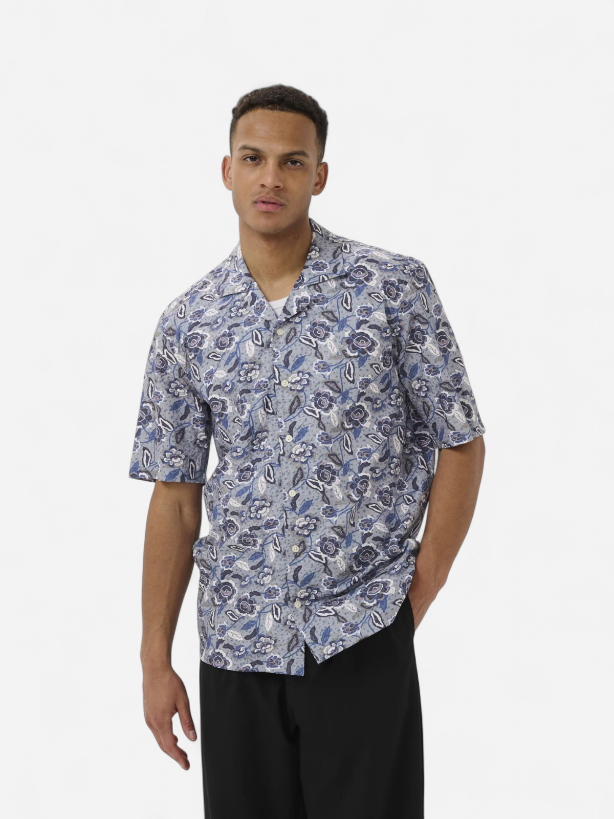 MAKLAMPO SS SHIRT Chambray Blue - Kekäle.fi