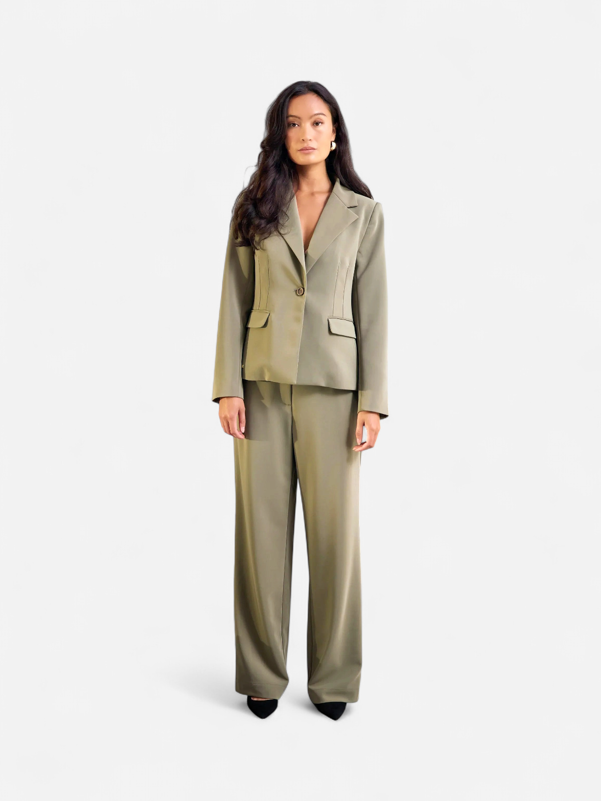 Philosophy Blues Original naisten bleiseri Verato Short Blazer, vaalea armeijanvihreä
