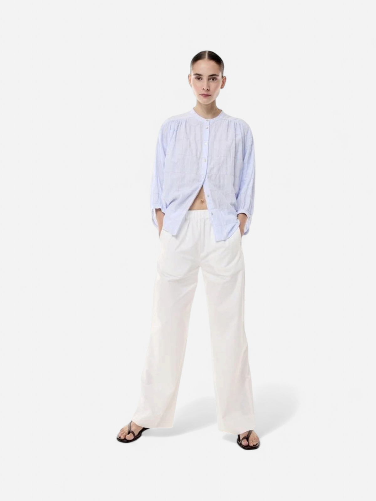 JcSophie naisten housut Malva Trousers, valkoinen - Kekäle.fi