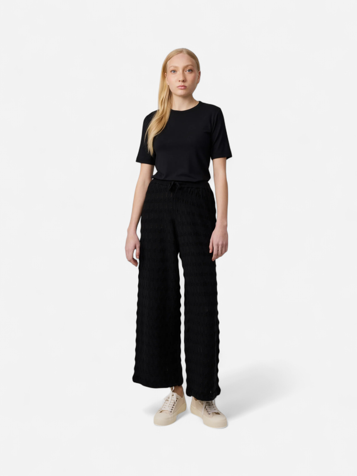 Makia naisten housut Marie Knitted Pants, musta - Kekäle.fi